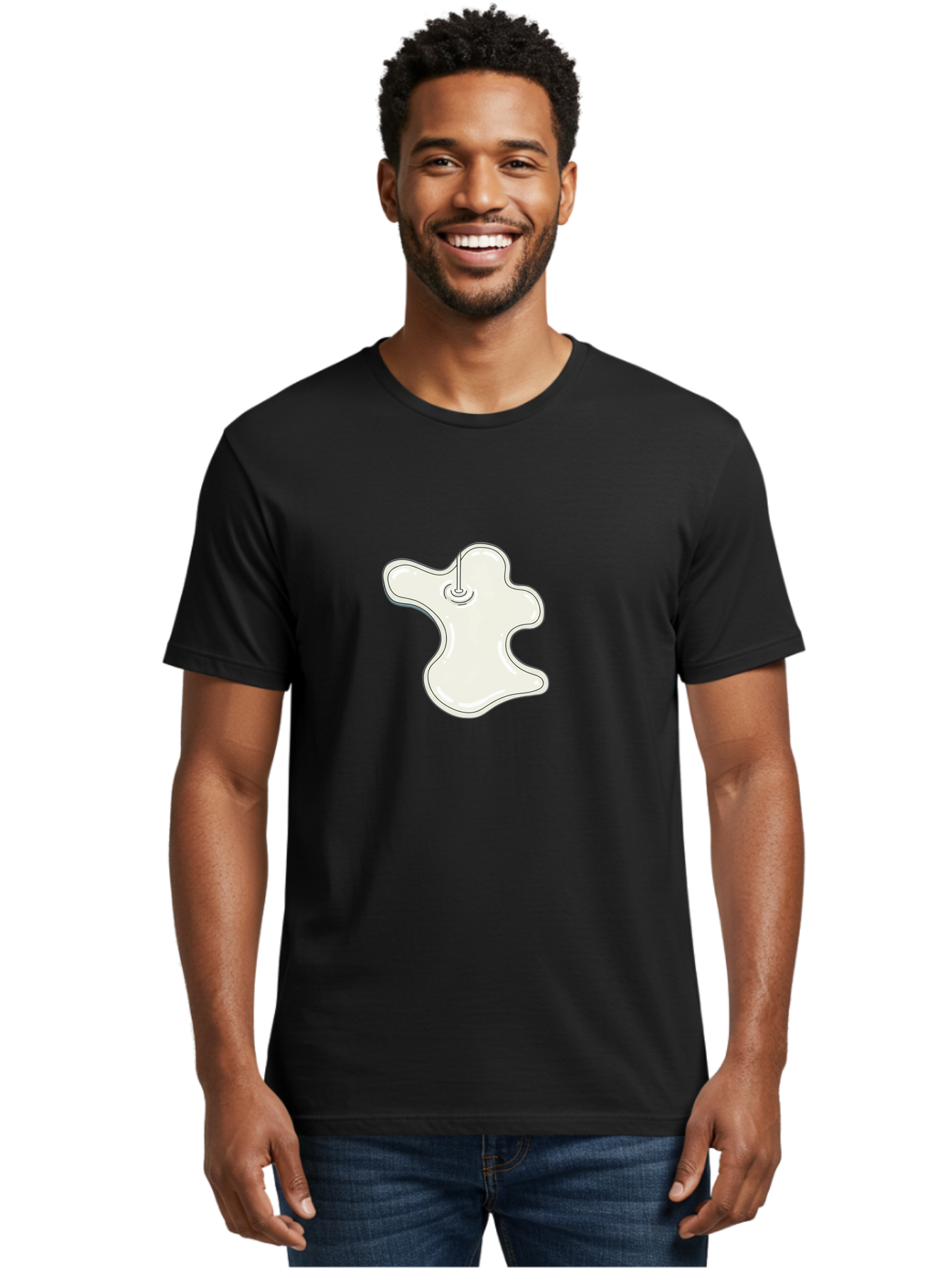 Ghost Men'S Graphic Tee, 100% Cotton, Comfortable Casual Summer Wear, Machine Washable, Vintage Camera, Old Camera, Antique Camera, Black Camera, Classic Photography, Photography Equipment, Nostalgic Device, Film Camera, Camera Art Bao471