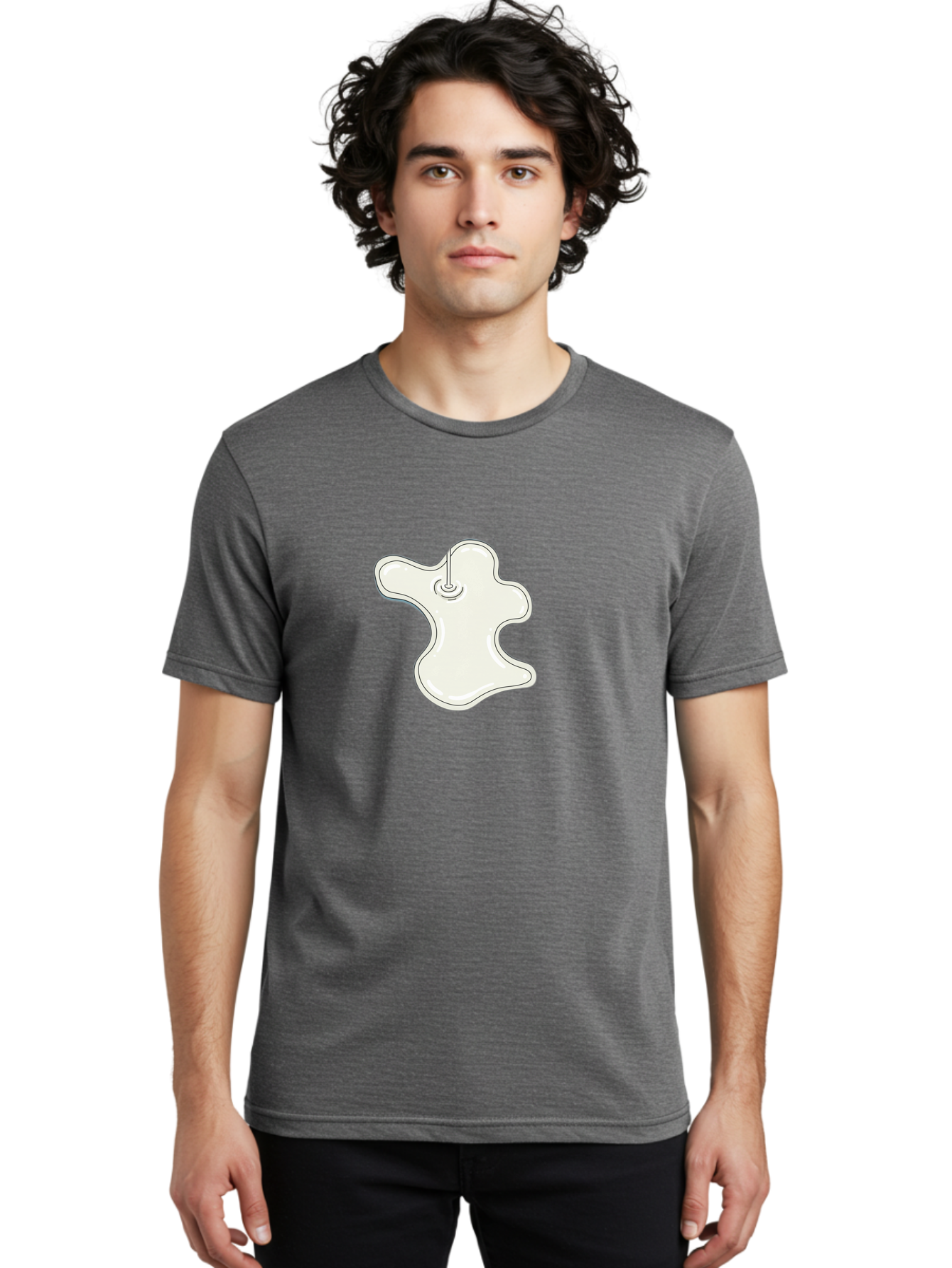 Ghost Men'S Graphic Tee, 100% Cotton, Comfortable Casual Summer Wear, Machine Washable, Vintage Camera, Old Camera, Antique Camera, Black Camera, Classic Photography, Photography Equipment, Nostalgic Device, Film Camera, Camera Art Bao471