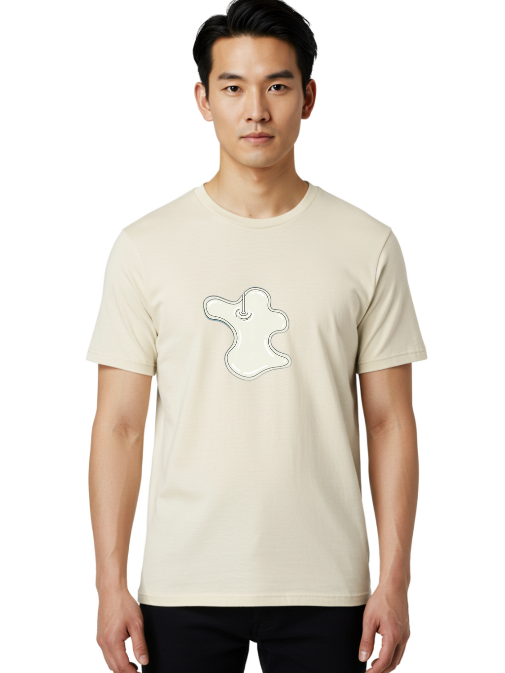 Ghost Men'S Graphic Tee, 100% Cotton, Comfortable Casual Summer Wear, Machine Washable, Vintage Camera, Old Camera, Antique Camera, Black Camera, Classic Photography, Photography Equipment, Nostalgic Device, Film Camera, Camera Art Bao471