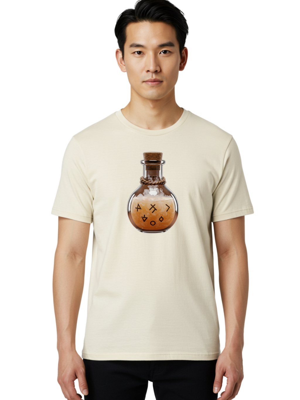 Glass-Bottle-With-Runes Men'S Graphic Tee, 100% Cotton, Comfortable Casual Summer Wear, Machine Washable, Vintage Camera, Old Camera, Antique Camera, Black Camera, Classic Photography, Photography Equipment, Nostalgic Device, Film Camera, Bao472