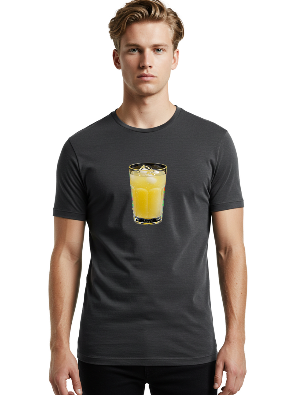 Glass-Of-Yellow-Drink Men'S Graphic Tee, 100% Cotton, Comfortable Casual Summer Wear, Machine Washable, Vintage Camera, Old Camera, Antique Camera, Black Camera, Classic Photography, Photography Equipment, Nostalgic Device, Film Camera, Bao481