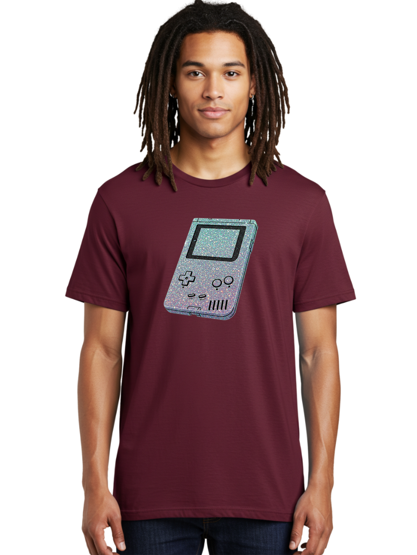 Glitter-Game-Boy Men'S Graphic Tee, 100% Cotton, Comfortable Casual Summer Wear, Machine Washable, Vintage Camera, Old Camera, Antique Camera, Black Camera, Classic Photography, Photography Equipment, Nostalgic Device, Film Camera, Camera Art Bao483