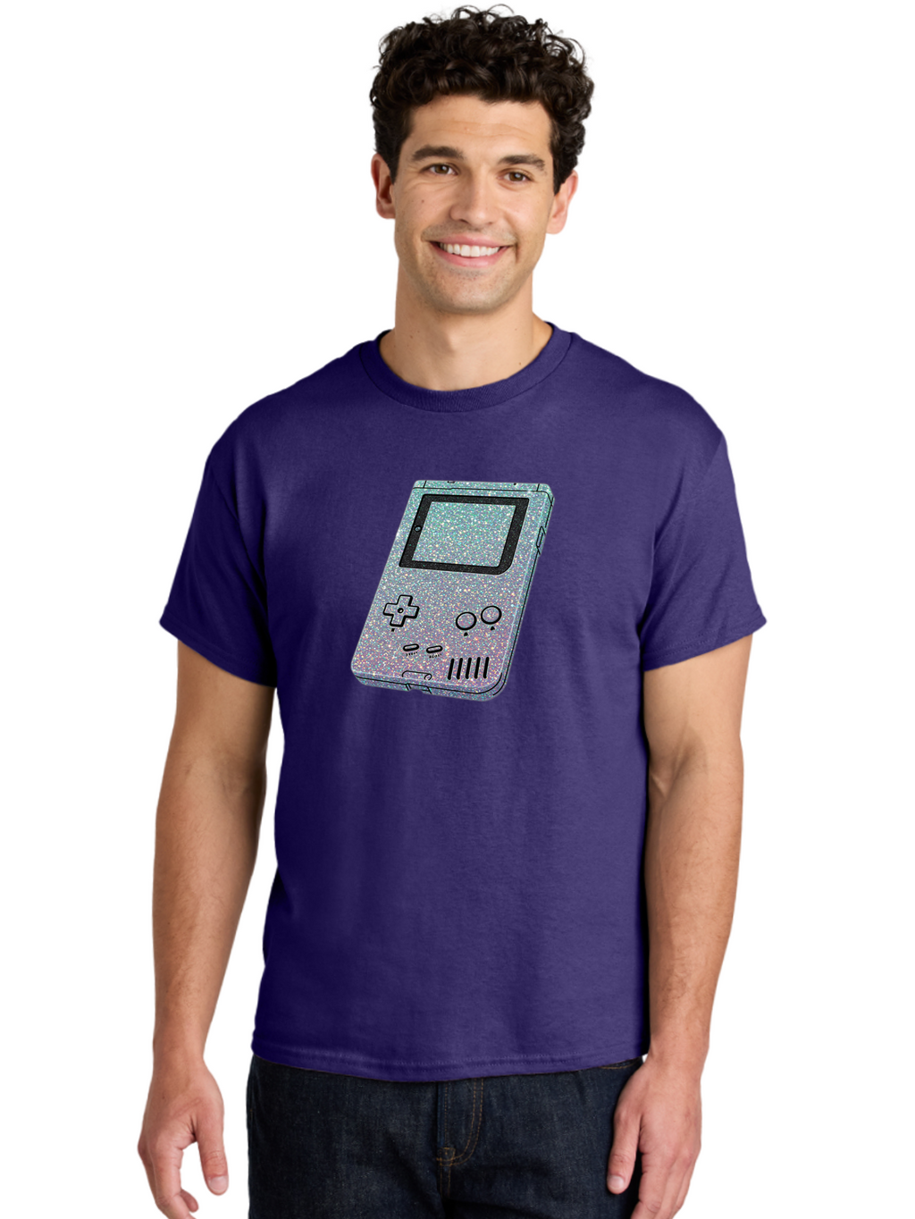 Glitter-Game-Boy Men'S Graphic Tee, 100% Cotton, Comfortable Casual Summer Wear, Machine Washable, Vintage Camera, Old Camera, Antique Camera, Black Camera, Classic Photography, Photography Equipment, Nostalgic Device, Film Camera, Camera Art Bao483