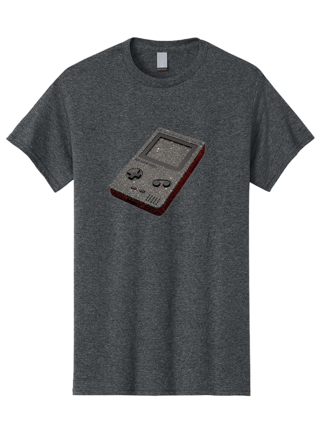 Glitter-Gameboy Men'S Graphic Tee, 100% Cotton, Comfortable Casual Summer Wear, Machine Washable, Vintage Camera, Old Camera, Antique Camera, Black Camera, Classic Photography, Photography Equipment, Nostalgic Device, Film Camera, Camera Art Bao484