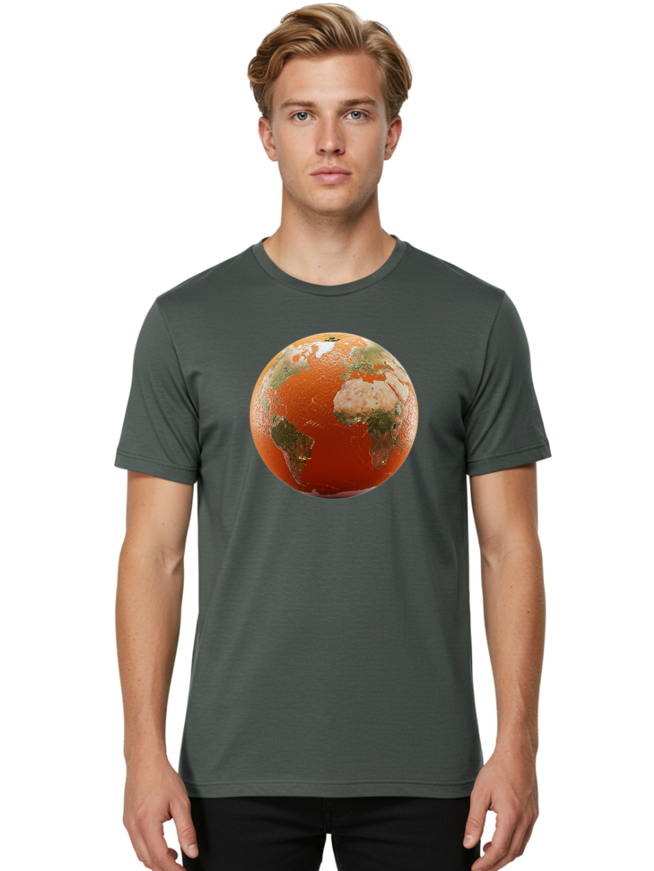 Globe-1 Men'S Graphic Tee, 100% Cotton, Comfortable Casual Summer Wear, Machine Washable, Vintage Camera, Old Camera, Antique Camera, Black Camera, Classic Photography, Photography Equipment, Nostalgic Device, Film Camera, Camera Art Bao485