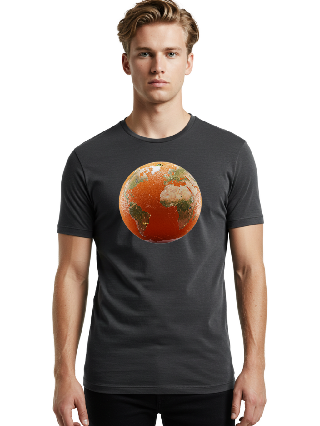 Globe-1 Men'S Graphic Tee, 100% Cotton, Comfortable Casual Summer Wear, Machine Washable, Vintage Camera, Old Camera, Antique Camera, Black Camera, Classic Photography, Photography Equipment, Nostalgic Device, Film Camera, Camera Art Bao485