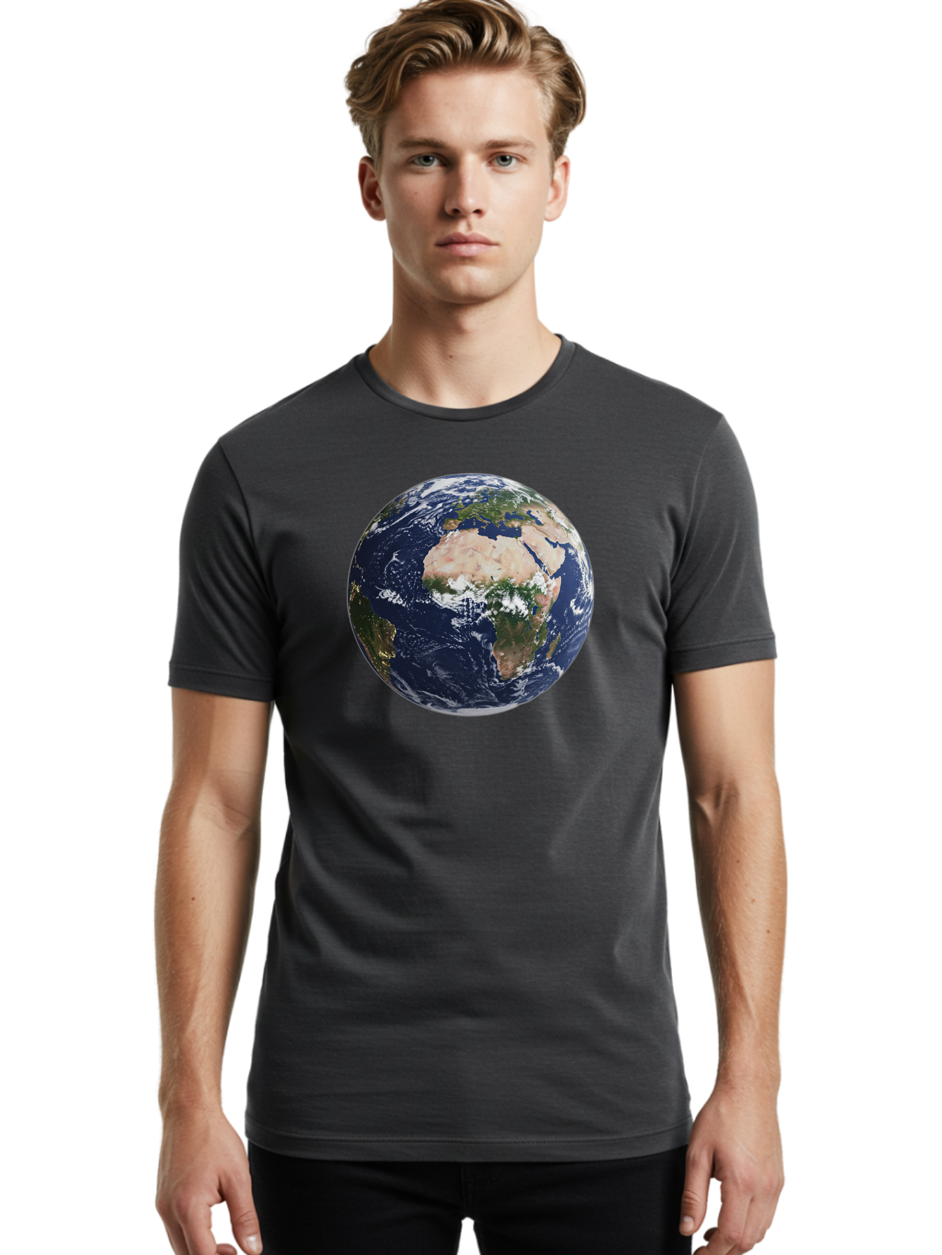 Globe-Africa Men'S Graphic Tee, 100% Cotton, Comfortable Casual Summer Wear, Machine Washable, Vintage Camera, Old Camera, Antique Camera, Black Camera, Classic Photography, Photography Equipment, Nostalgic Device, Film Camera, Camera Art Bao486