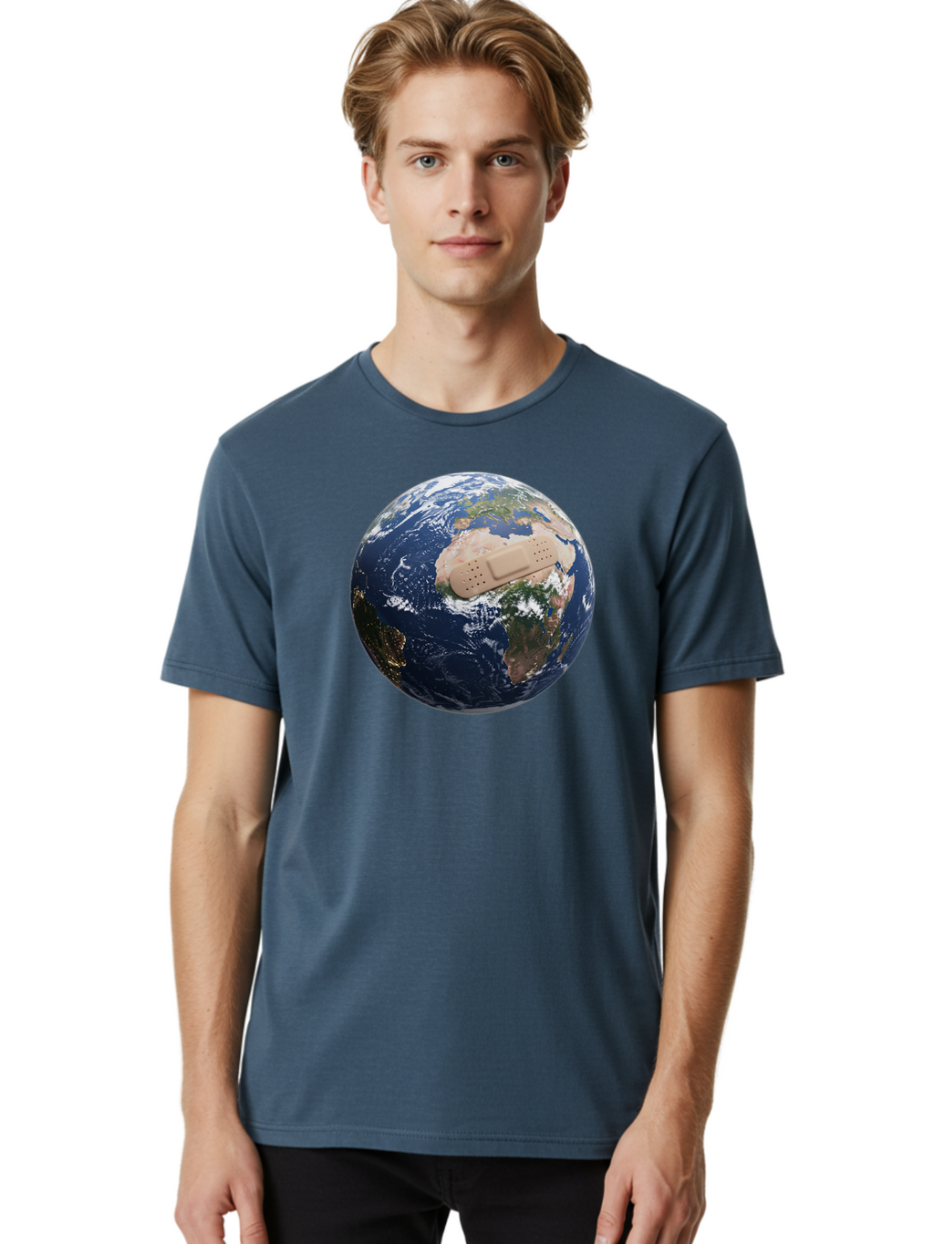 Globe-With-Bandage Men'S Graphic Tee, 100% Cotton, Comfortable Casual Summer Wear, Machine Washable, Vintage Camera, Old Camera, Antique Camera, Black Camera, Classic Photography, Photography Equipment, Nostalgic Device, Film Camera, Bao489