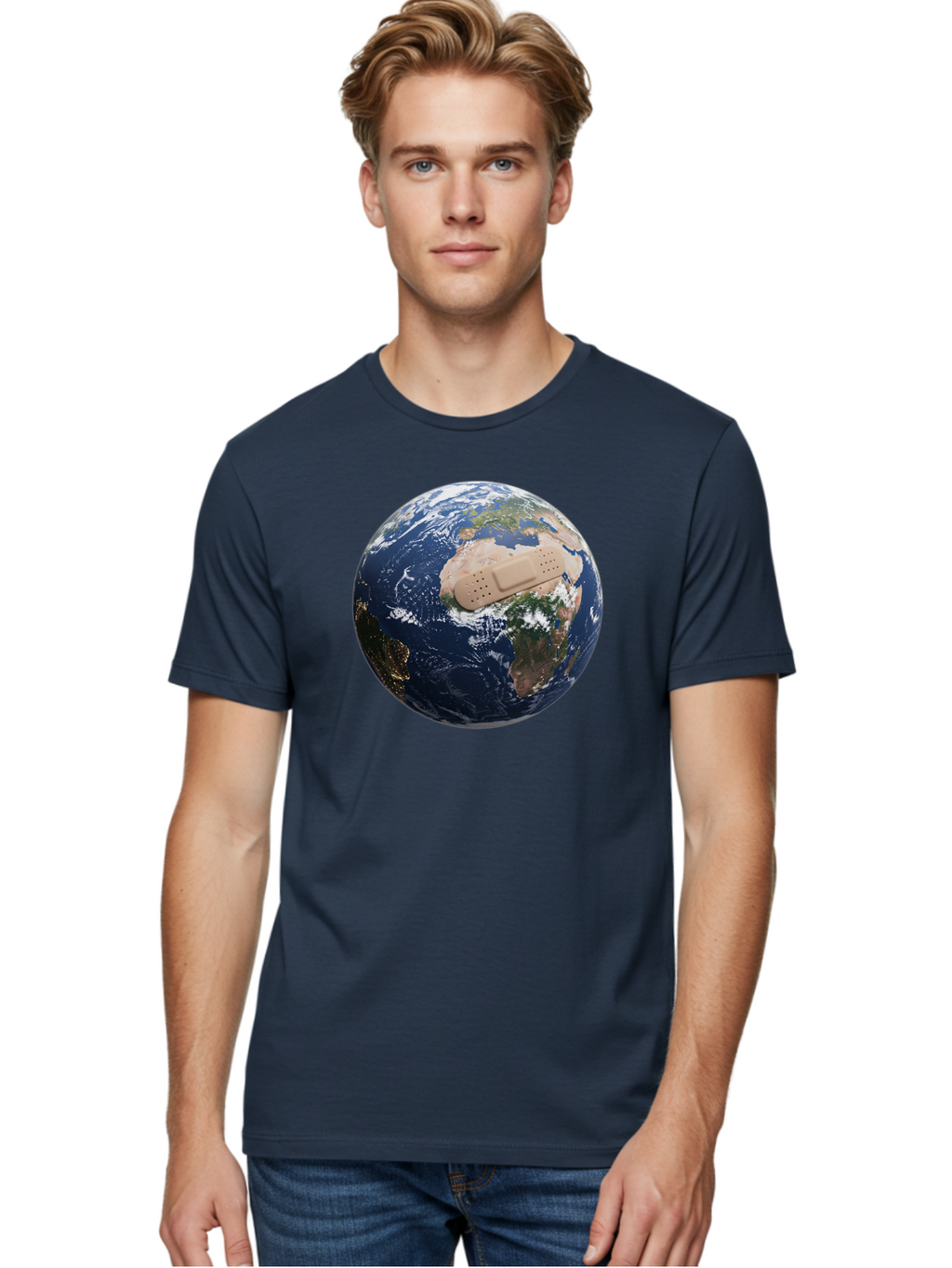 Globe-With-Bandage Men'S Graphic Tee, 100% Cotton, Comfortable Casual Summer Wear, Machine Washable, Vintage Camera, Old Camera, Antique Camera, Black Camera, Classic Photography, Photography Equipment, Nostalgic Device, Film Camera, Bao489