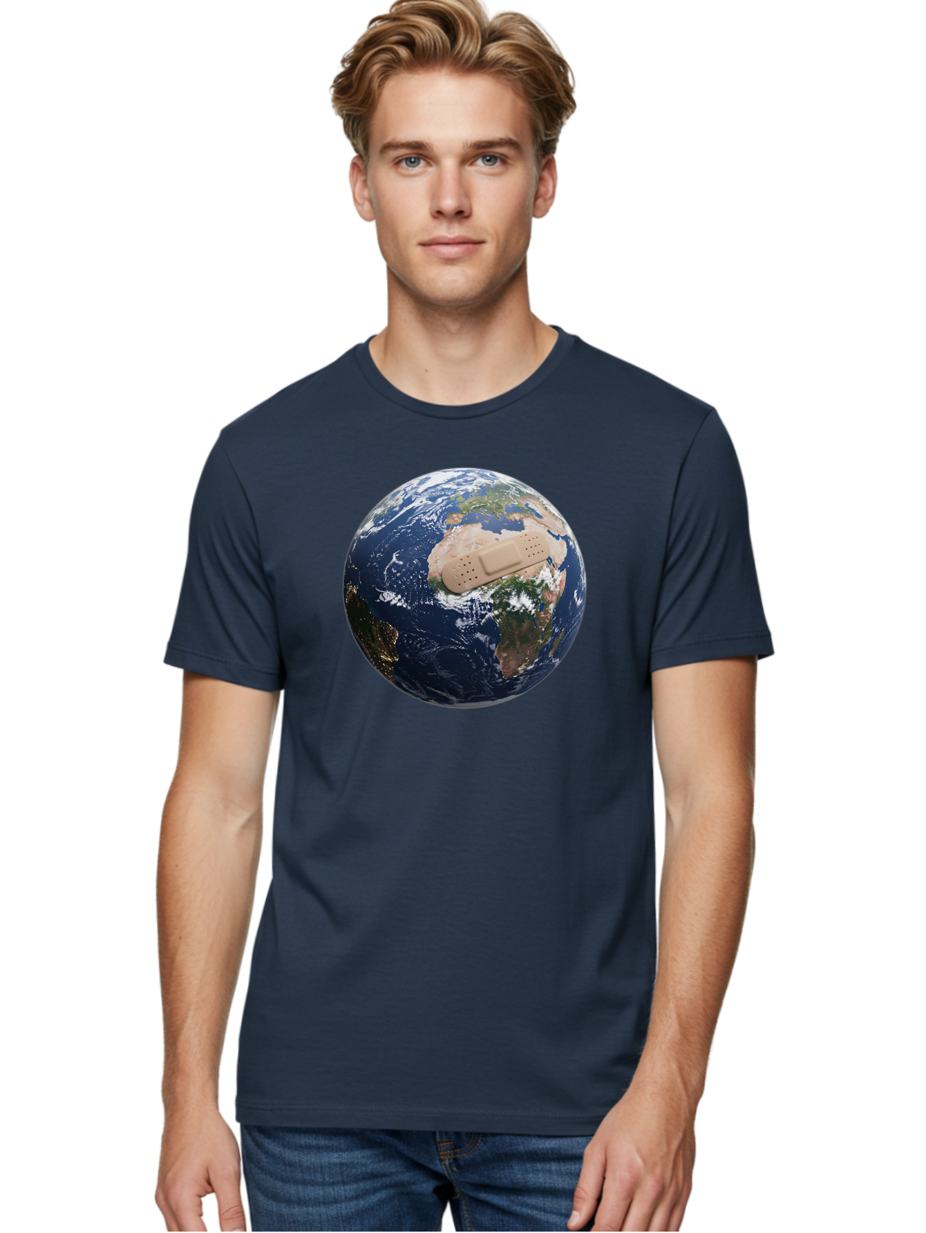 Globe-With-Bandage Men'S Graphic Tee, 100% Cotton, Comfortable Casual Summer Wear, Machine Washable, Vintage Camera, Old Camera, Antique Camera, Black Camera, Classic Photography, Photography Equipment, Nostalgic Device, Film Camera, Bao489