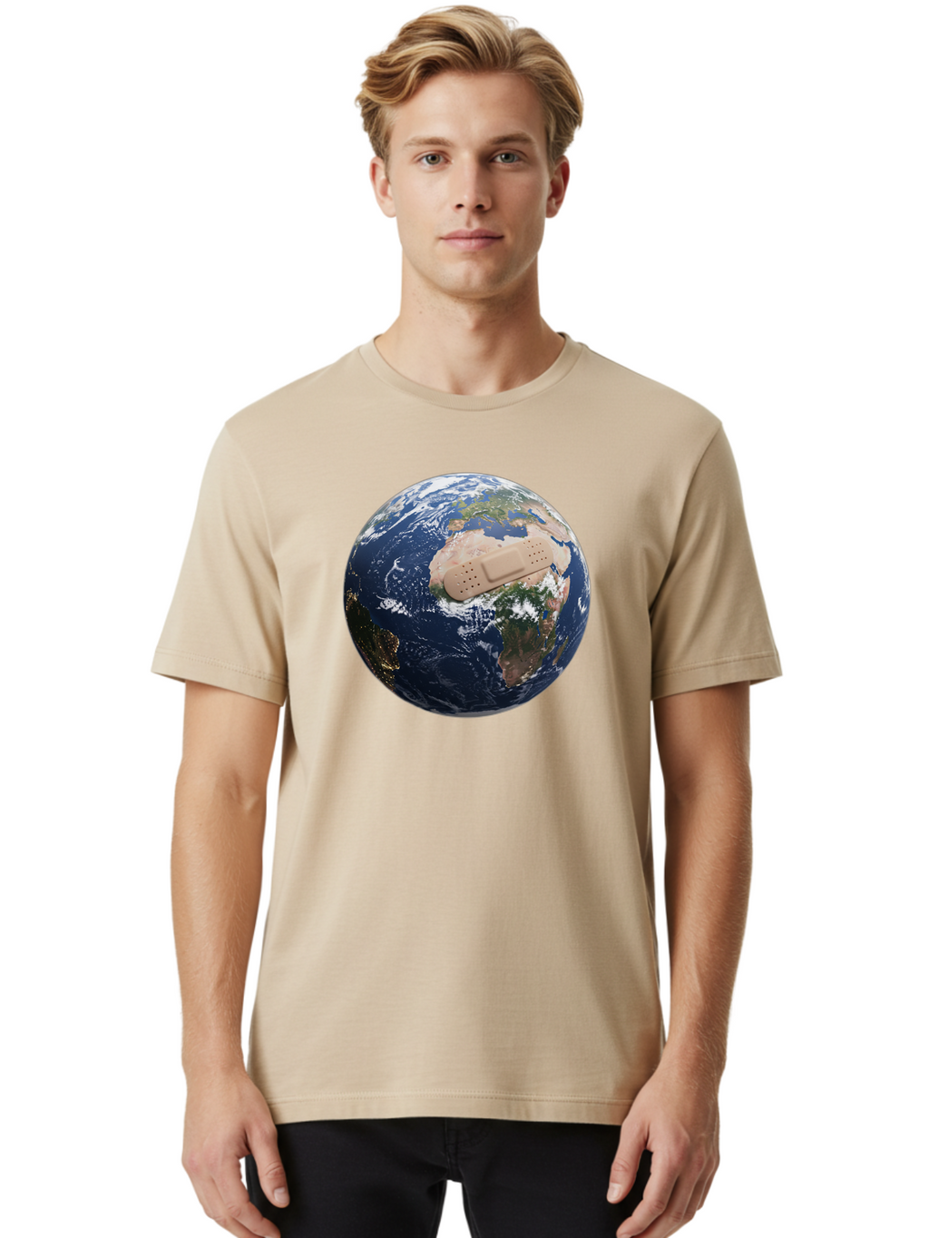 Globe-With-Bandage Men'S Graphic Tee, 100% Cotton, Comfortable Casual Summer Wear, Machine Washable, Vintage Camera, Old Camera, Antique Camera, Black Camera, Classic Photography, Photography Equipment, Nostalgic Device, Film Camera, Bao489
