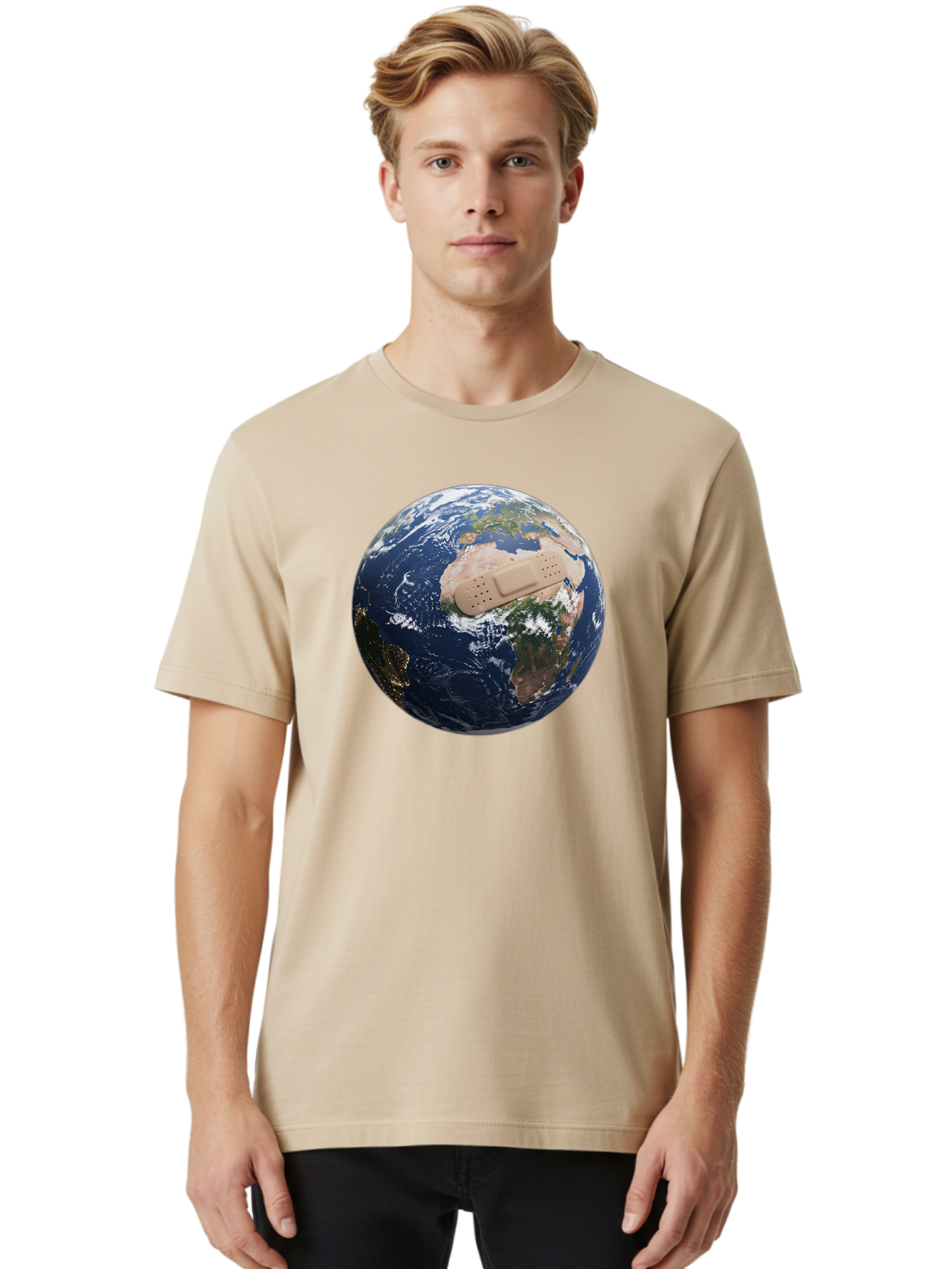 Globe-With-Bandage Men'S Graphic Tee, 100% Cotton, Comfortable Casual Summer Wear, Machine Washable, Vintage Camera, Old Camera, Antique Camera, Black Camera, Classic Photography, Photography Equipment, Nostalgic Device, Film Camera, Bao489