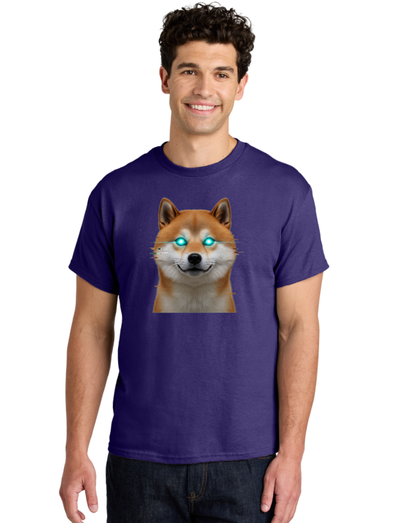 Glowing-Eye-Doge Men'S Graphic Tee, 100% Cotton, Comfortable Casual Summer Wear, Machine Washable, Vintage Camera, Old Camera, Antique Camera, Black Camera, Classic Photography, Photography Equipment, Nostalgic Device, Film Camera, Camera Art Bao492