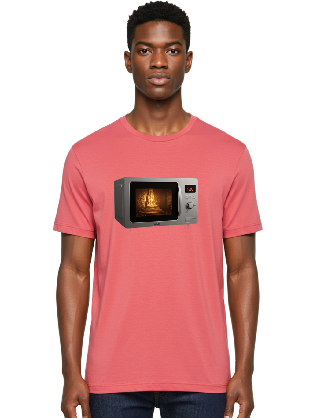 Gloxme-Microwave Men'S Graphic Tee, 100% Cotton, Comfortable Casual Summer Wear, Machine Washable, Vintage Camera, Old Camera, Antique Camera, Black Camera, Classic Photography, Photography Equipment, Nostalgic Device, Film Camera, Camera Art Bao493
