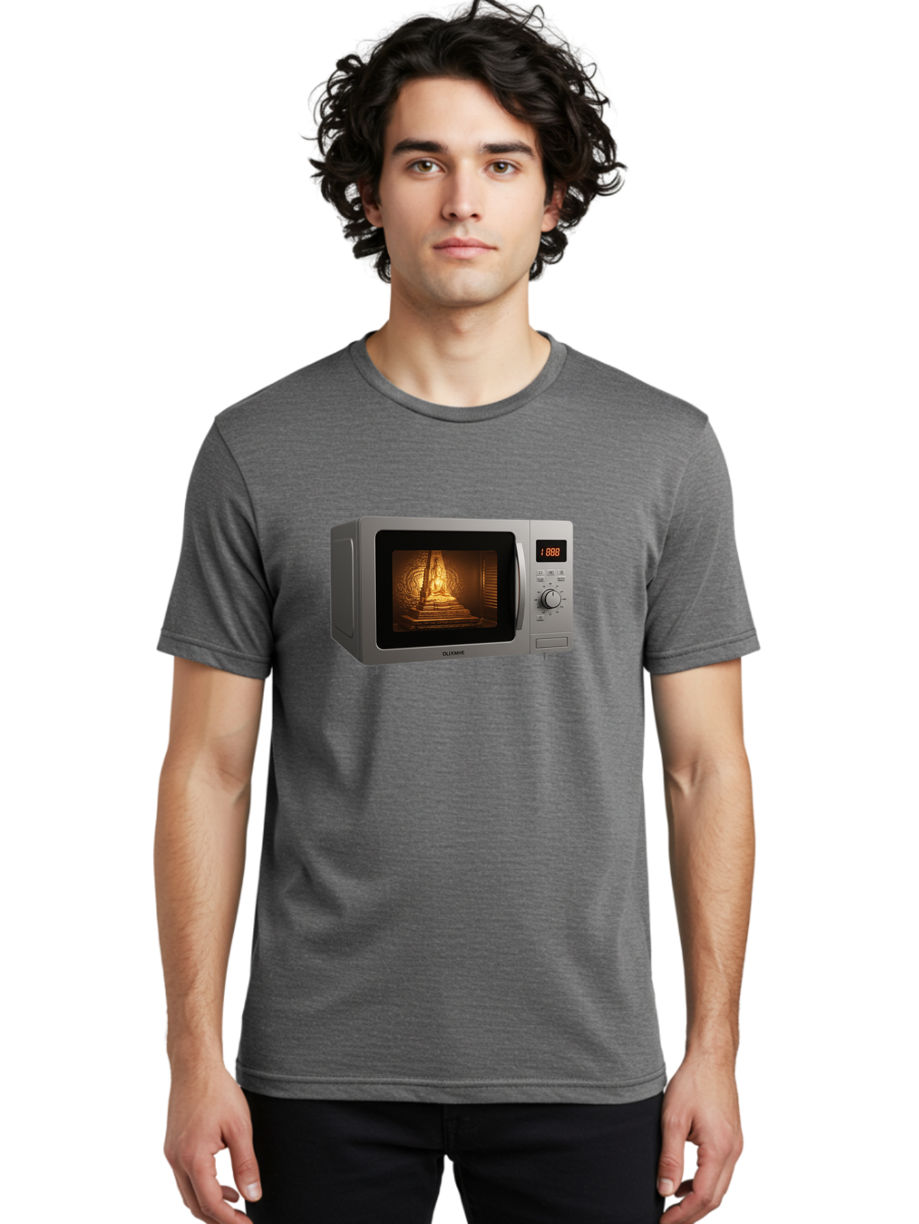 Gloxme-Microwave Men'S Graphic Tee, 100% Cotton, Comfortable Casual Summer Wear, Machine Washable, Vintage Camera, Old Camera, Antique Camera, Black Camera, Classic Photography, Photography Equipment, Nostalgic Device, Film Camera, Camera Art Bao493
