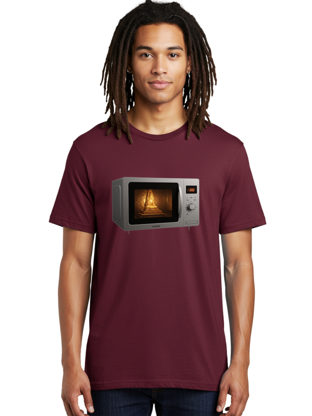Gloxme-Microwave Men'S Graphic Tee, 100% Cotton, Comfortable Casual Summer Wear, Machine Washable, Vintage Camera, Old Camera, Antique Camera, Black Camera, Classic Photography, Photography Equipment, Nostalgic Device, Film Camera, Camera Art Bao493