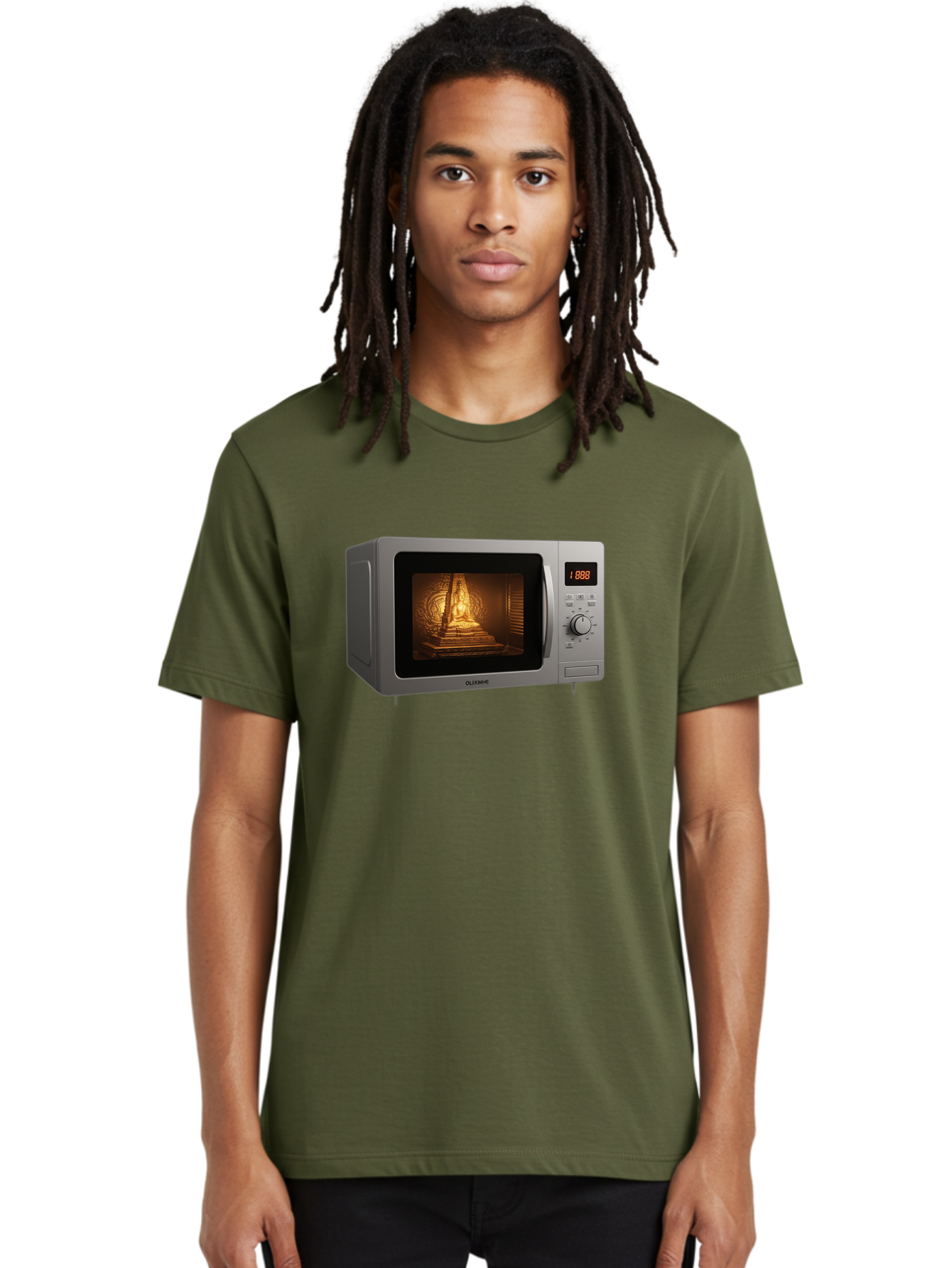 Gloxme-Microwave Men'S Graphic Tee, 100% Cotton, Comfortable Casual Summer Wear, Machine Washable, Vintage Camera, Old Camera, Antique Camera, Black Camera, Classic Photography, Photography Equipment, Nostalgic Device, Film Camera, Camera Art Bao493