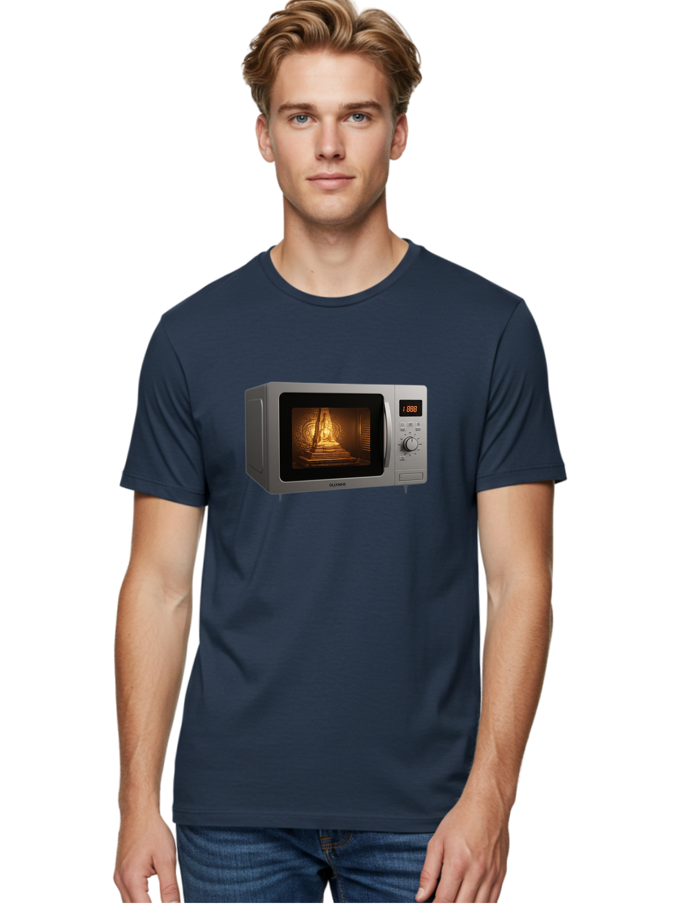 Gloxme-Microwave Men'S Graphic Tee, 100% Cotton, Comfortable Casual Summer Wear, Machine Washable, Vintage Camera, Old Camera, Antique Camera, Black Camera, Classic Photography, Photography Equipment, Nostalgic Device, Film Camera, Camera Art Bao493