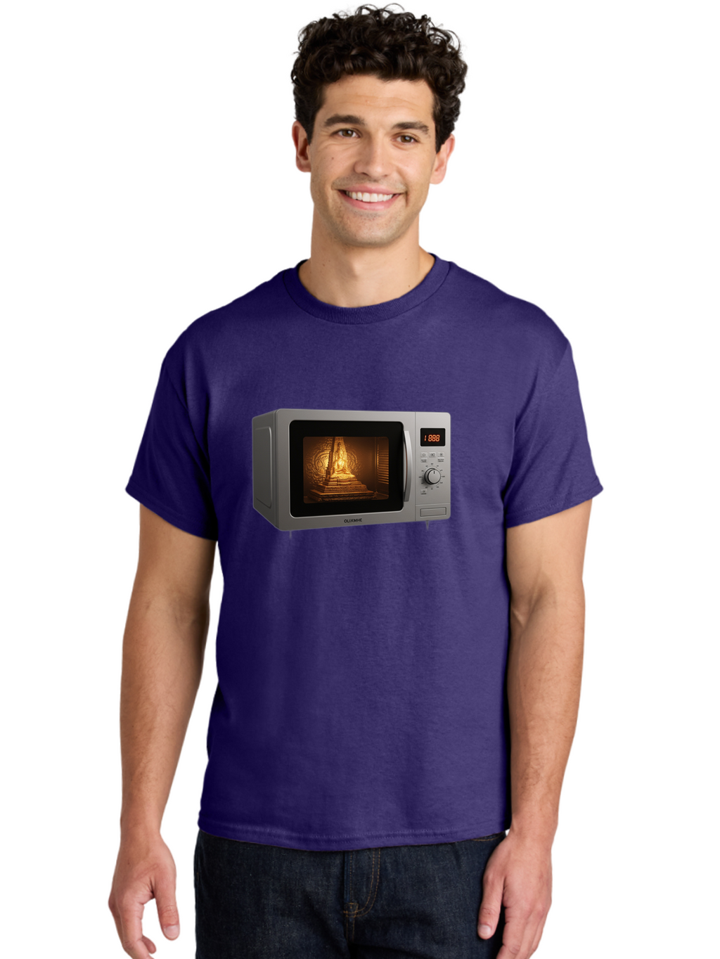 Gloxme-Microwave Men'S Graphic Tee, 100% Cotton, Comfortable Casual Summer Wear, Machine Washable, Vintage Camera, Old Camera, Antique Camera, Black Camera, Classic Photography, Photography Equipment, Nostalgic Device, Film Camera, Camera Art Bao493