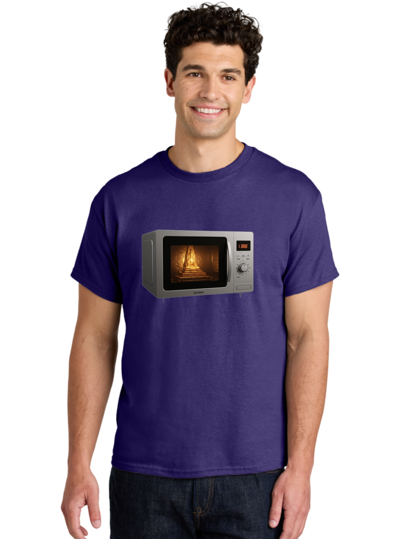 Gloxme-Microwave Men'S Graphic Tee, 100% Cotton, Comfortable Casual Summer Wear, Machine Washable, Vintage Camera, Old Camera, Antique Camera, Black Camera, Classic Photography, Photography Equipment, Nostalgic Device, Film Camera, Camera Art Bao493