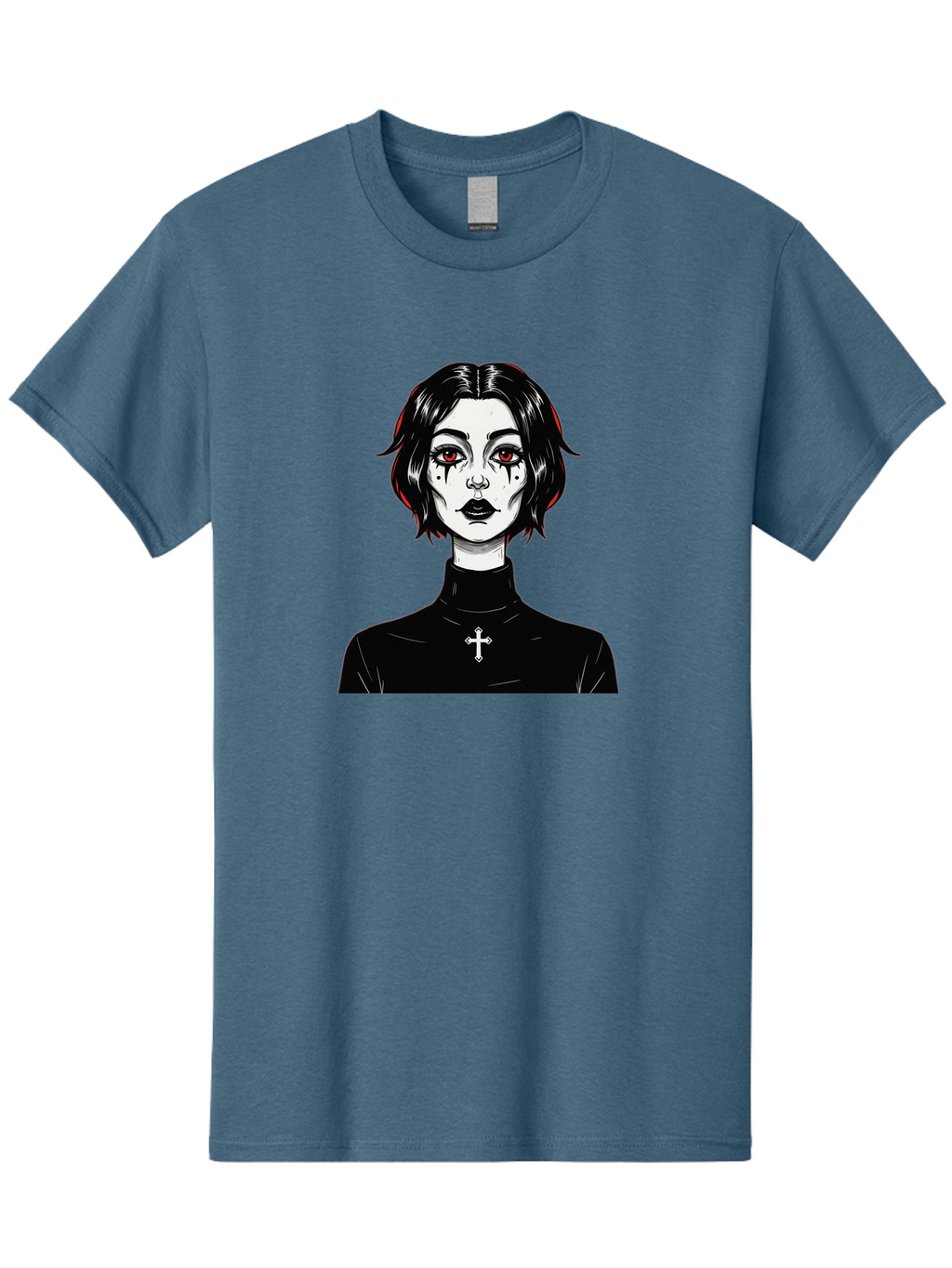 Gothic-Vampire-Girl Men'S Graphic Tee, 100% Cotton, Comfortable Casual Summer Wear, Machine Washable, Vintage Camera, Old Camera, Antique Camera, Black Camera, Classic Photography, Photography Equipment, Nostalgic Device, Film Camera, Bao497