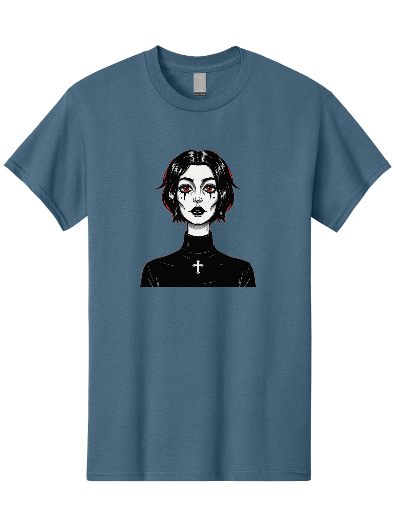 Gothic-Vampire-Girl Men'S Graphic Tee, 100% Cotton, Comfortable Casual Summer Wear, Machine Washable, Vintage Camera, Old Camera, Antique Camera, Black Camera, Classic Photography, Photography Equipment, Nostalgic Device, Film Camera, Bao497