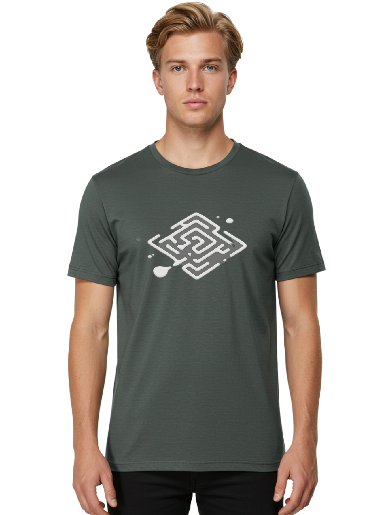 Gray-Maze Men'S Graphic Tee, 100% Cotton, Comfortable Casual Summer Wear, Machine Washable, Vintage Camera, Old Camera, Antique Camera, Black Camera, Classic Photography, Photography Equipment, Nostalgic Device, Film Camera, Camera Art Bao500