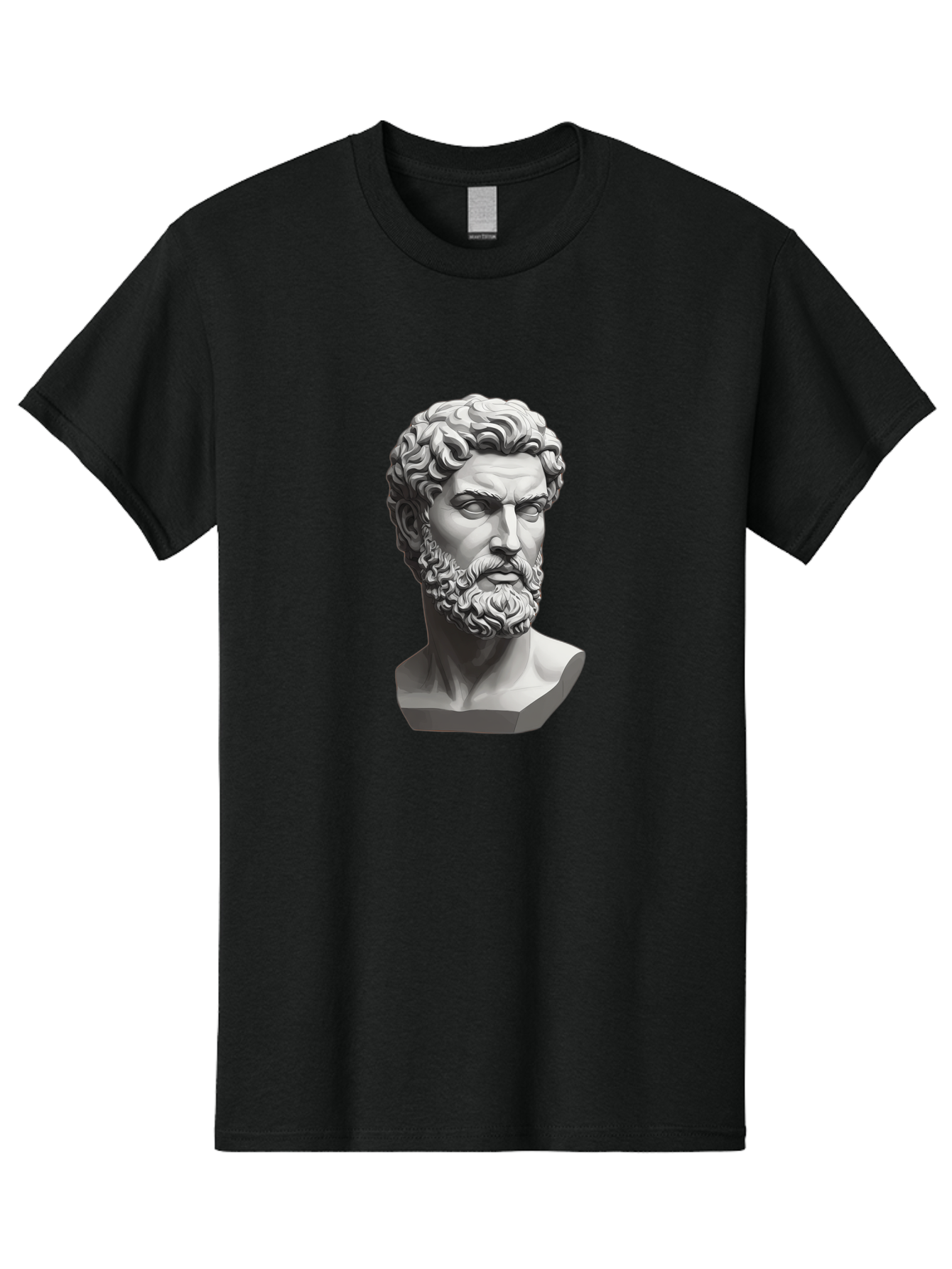 Greek-Statue-Bust Men'S Graphic Tee, 100% Cotton, Comfortable Casual Summer Wear, Machine Washable, Vintage Camera, Old Camera, Antique Camera, Black Camera, Classic Photography, Photography Equipment, Nostalgic Device, Film Camera, Camera Art Bao501