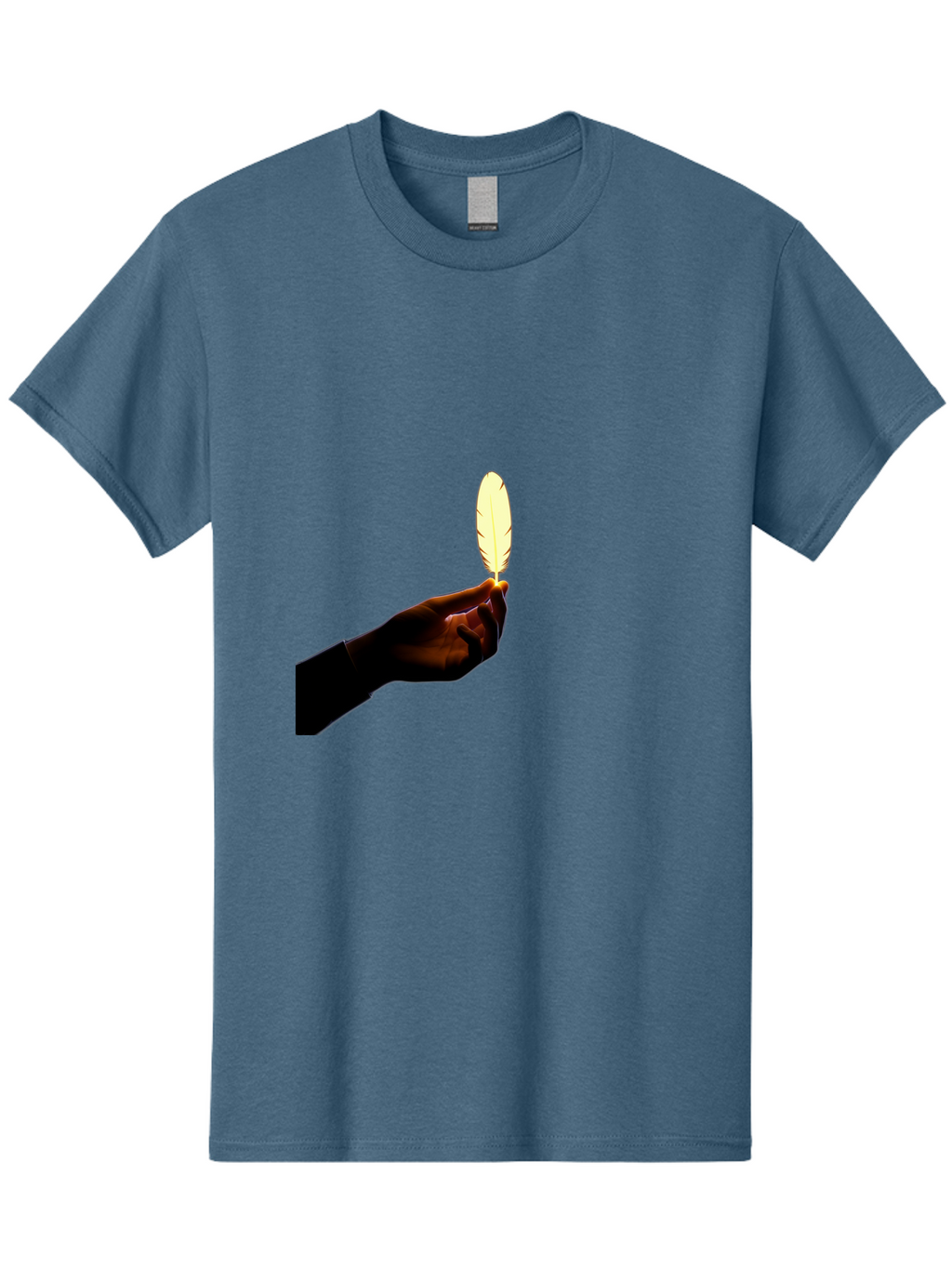 Hand-Holding-Feather Men'S Graphic Tee, 100% Cotton, Comfortable Casual Summer Wear, Machine Washable, Vintage Camera, Old Camera, Antique Camera, Black Camera, Classic Photography, Photography Equipment, Nostalgic Device, Film Camera, Bao506