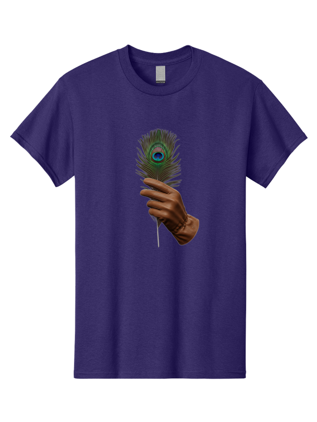 Hand-Holding-Peacock-Feather Men'S Graphic Tee, 100% Cotton, Comfortable Casual Summer Wear, Machine Washable, Vintage Camera, Old Camera, Antique Camera, Black Camera, Classic Photography, Photography Equipment, Nostalgic Device, Film Camera, Bao508