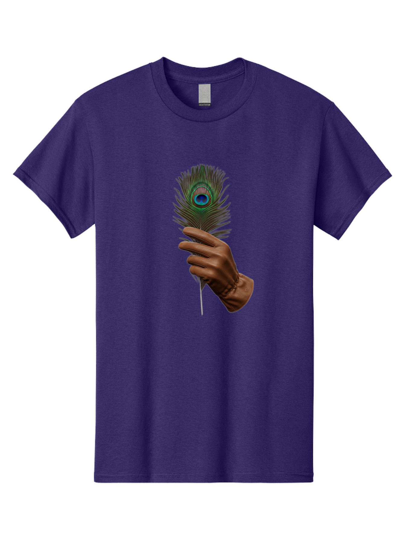 Hand-Holding-Peacock-Feather Men'S Graphic Tee, 100% Cotton, Comfortable Casual Summer Wear, Machine Washable, Vintage Camera, Old Camera, Antique Camera, Black Camera, Classic Photography, Photography Equipment, Nostalgic Device, Film Camera, Bao508