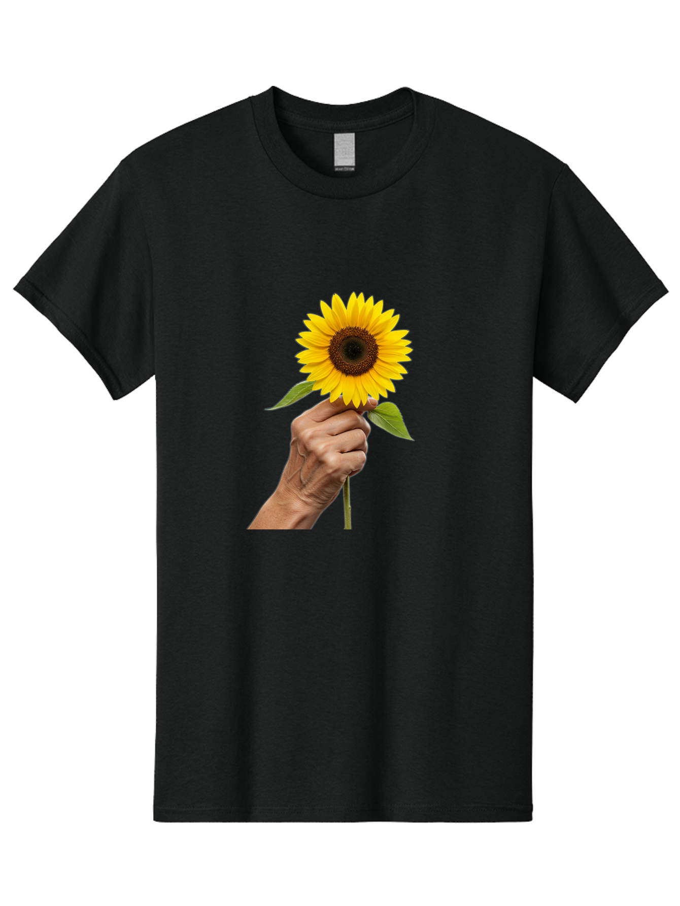 Hand-Holding-Sunflower Men'S Graphic Tee, 100% Cotton, Comfortable Casual Summer Wear, Machine Washable, Vintage Camera, Old Camera, Antique Camera, Black Camera, Classic Photography, Photography Equipment, Nostalgic Device, Film Camera, Bao511