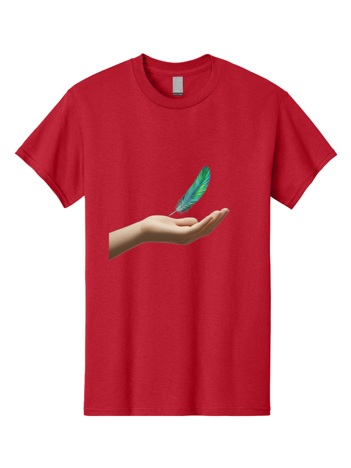 Hand-With-Feather Men'S Graphic Tee, 100% Cotton, Comfortable Casual Summer Wear, Machine Washable, Vintage Camera, Old Camera, Antique Camera, Black Camera, Classic Photography, Photography Equipment, Nostalgic Device, Film Camera, Camera Art Bao516