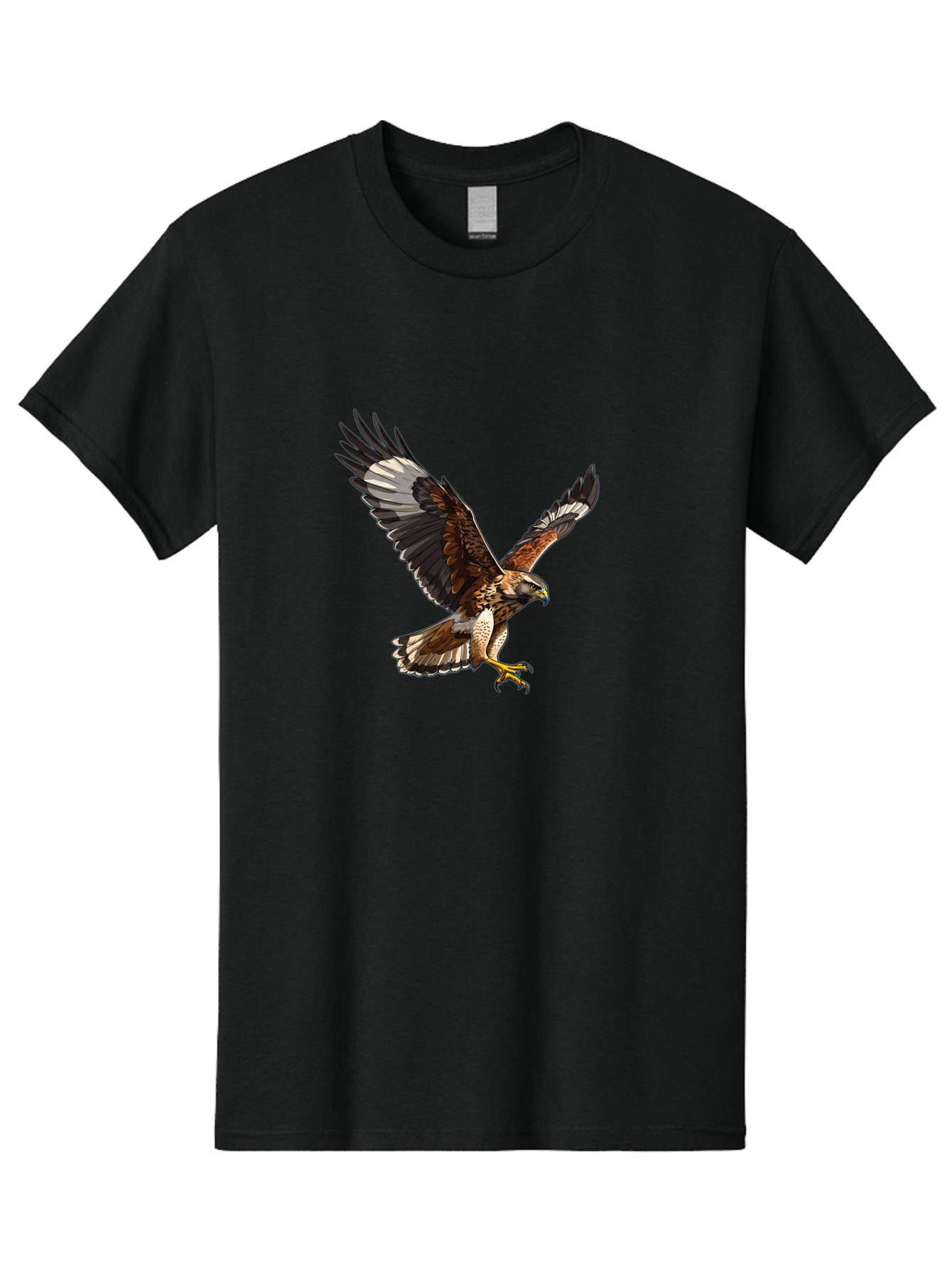 Hawk-In-Flight-2 Men'S Graphic Tee, 100% Cotton, Comfortable Casual Summer Wear, Machine Washable, Vintage Camera, Old Camera, Antique Camera, Black Camera, Classic Photography, Photography Equipment, Nostalgic Device, Film Camera, Camera Art Bao521