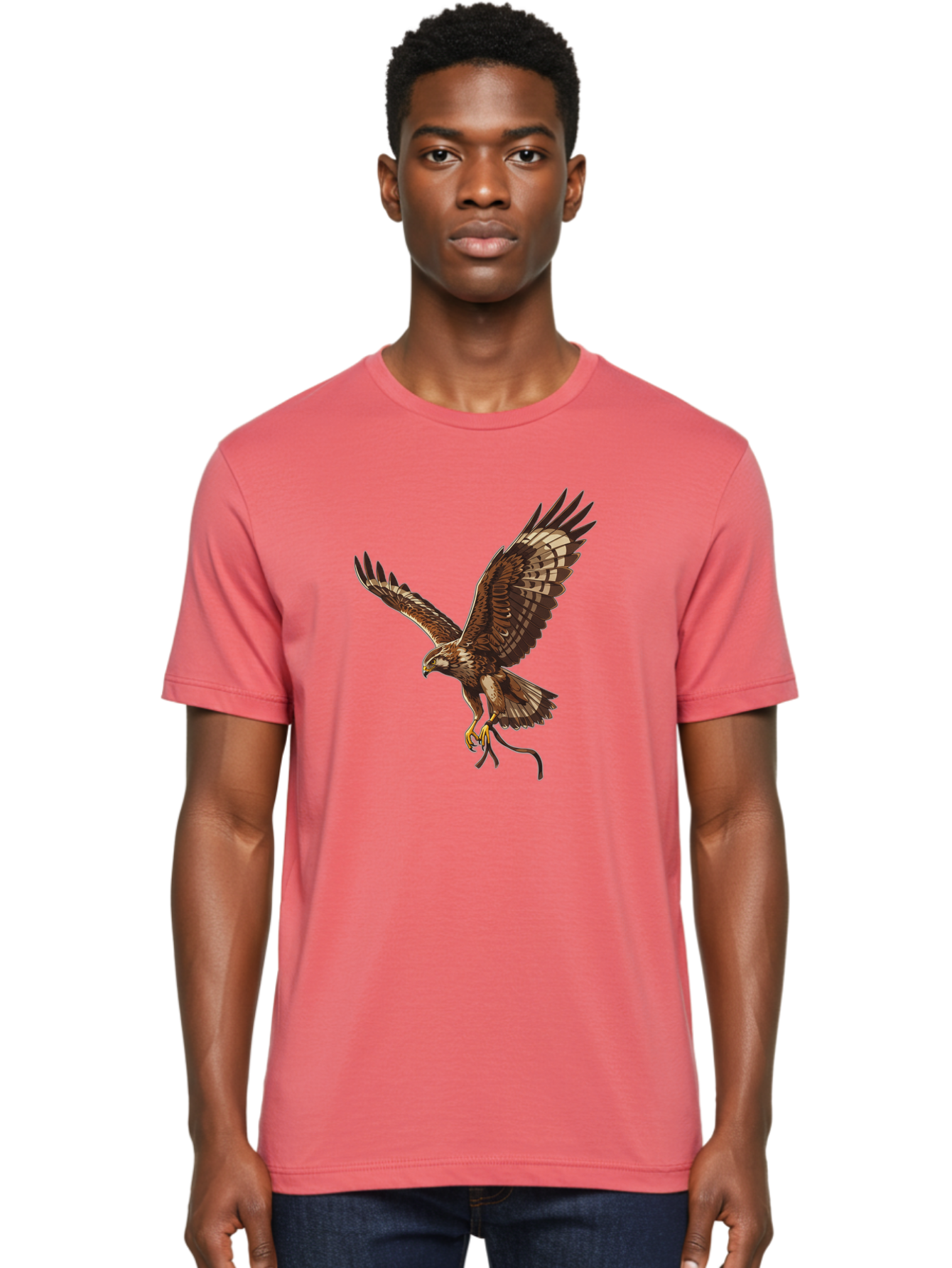 Hawk-In-Flight Men'S Graphic Tee, 100% Cotton, Comfortable Casual Summer Wear, Machine Washable, Vintage Camera, Old Camera, Antique Camera, Black Camera, Classic Photography, Photography Equipment, Nostalgic Device, Film Camera, Camera Art Bao522