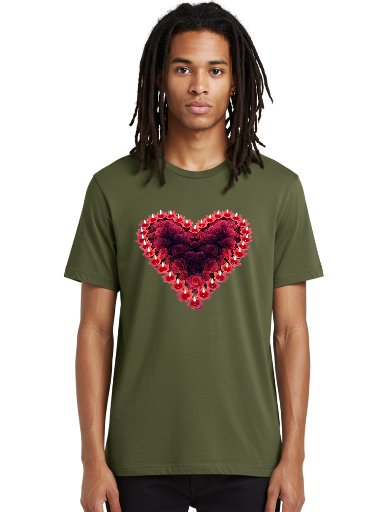 Heart-Of-Roses-And-Candles Men'S Graphic Tee, 100% Cotton, Comfortable Casual Summer Wear, Machine Washable, Vintage Camera, Old Camera, Antique Camera, Black Camera, Classic Photography, Photography Equipment, Nostalgic Device, Film Camera, Bao524