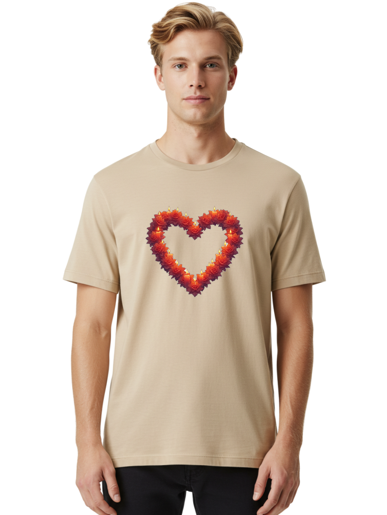 Heart-Shape-Candles Men'S Graphic Tee, 100% Cotton, Comfortable Casual Summer Wear, Machine Washable, Vintage Camera, Old Camera, Antique Camera, Black Camera, Classic Photography, Photography Equipment, Nostalgic Device, Film Camera, Bao526