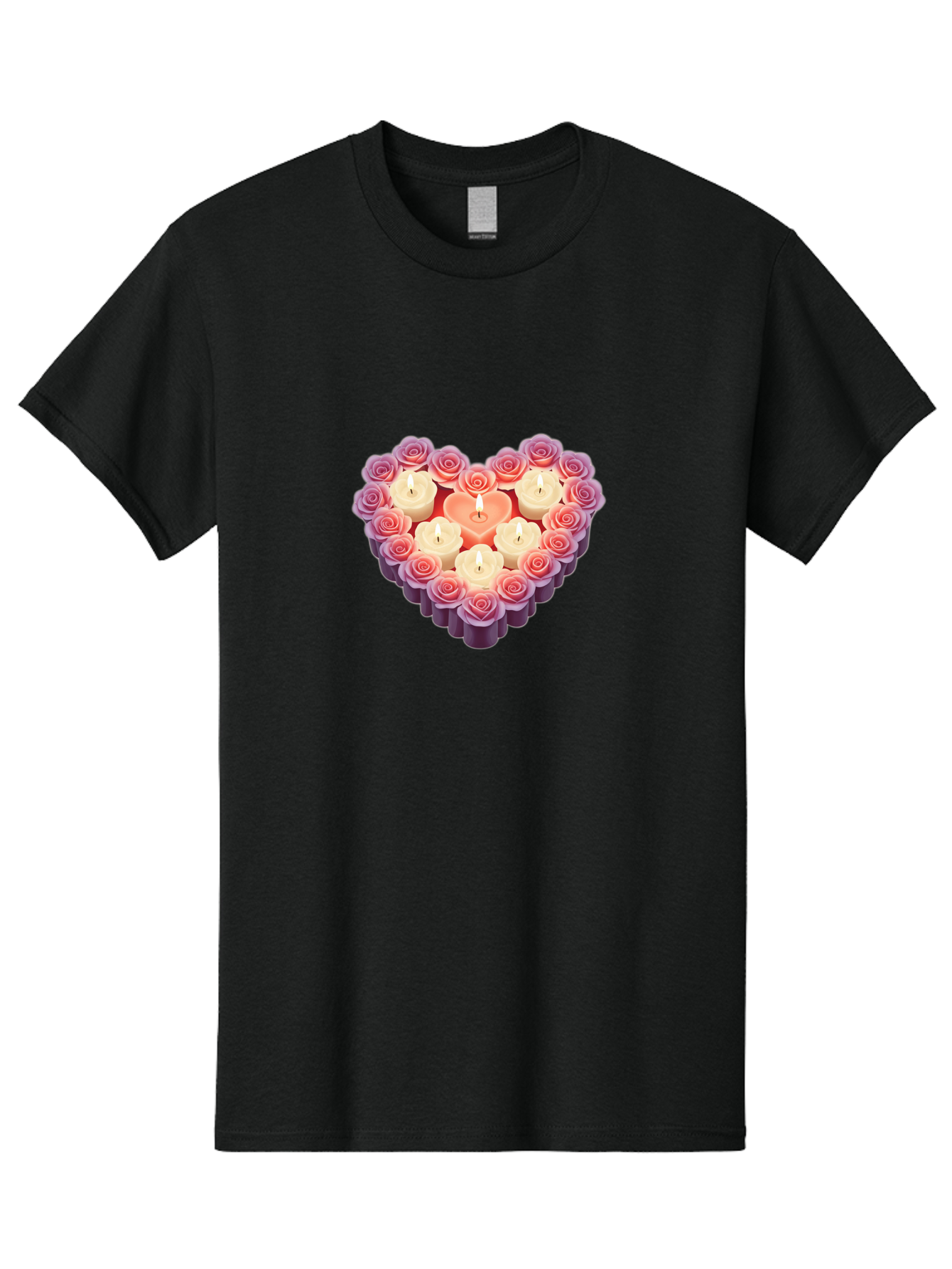 Heart-Shaped-Candles-And-Roses Men'S Graphic Tee, 100% Cotton, Comfortable Casual Summer Wear, Machine Washable, Vintage Camera, Old Camera, Antique Camera, Black Camera, Classic Photography, Photography Equipment, Nostalgic Device, Bao528