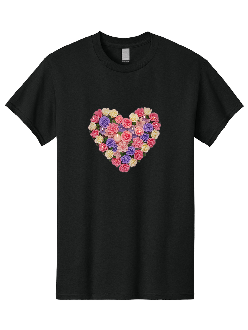 Heart-Shaped-Flowers Men'S Graphic Tee, 100% Cotton, Comfortable Casual Summer Wear, Machine Washable, Vintage Camera, Old Camera, Antique Camera, Black Camera, Classic Photography, Photography Equipment, Nostalgic Device, Film Camera, Bao529