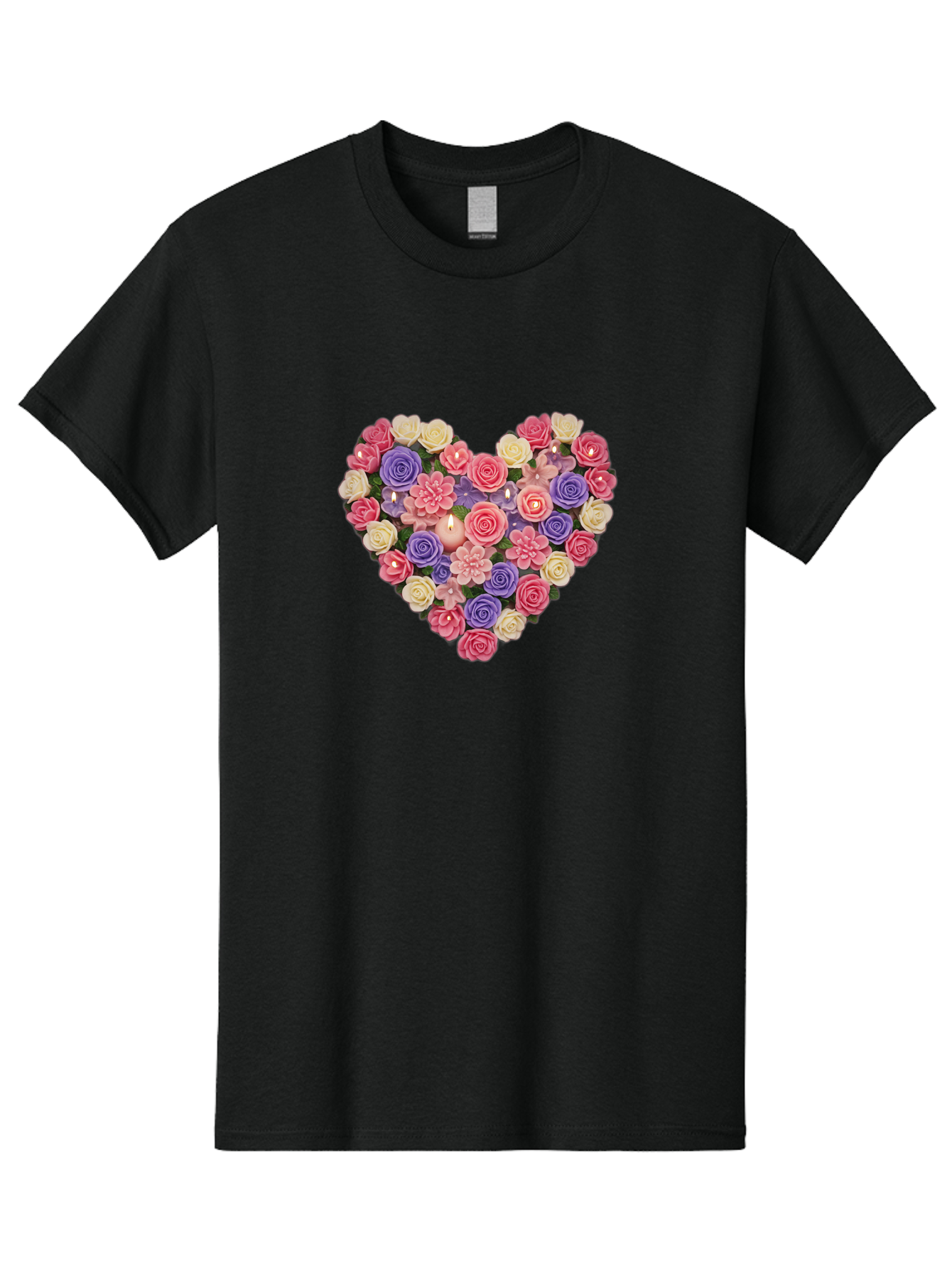 Heart-Shaped-Flowers Men'S Graphic Tee, 100% Cotton, Comfortable Casual Summer Wear, Machine Washable, Vintage Camera, Old Camera, Antique Camera, Black Camera, Classic Photography, Photography Equipment, Nostalgic Device, Film Camera, Bao529
