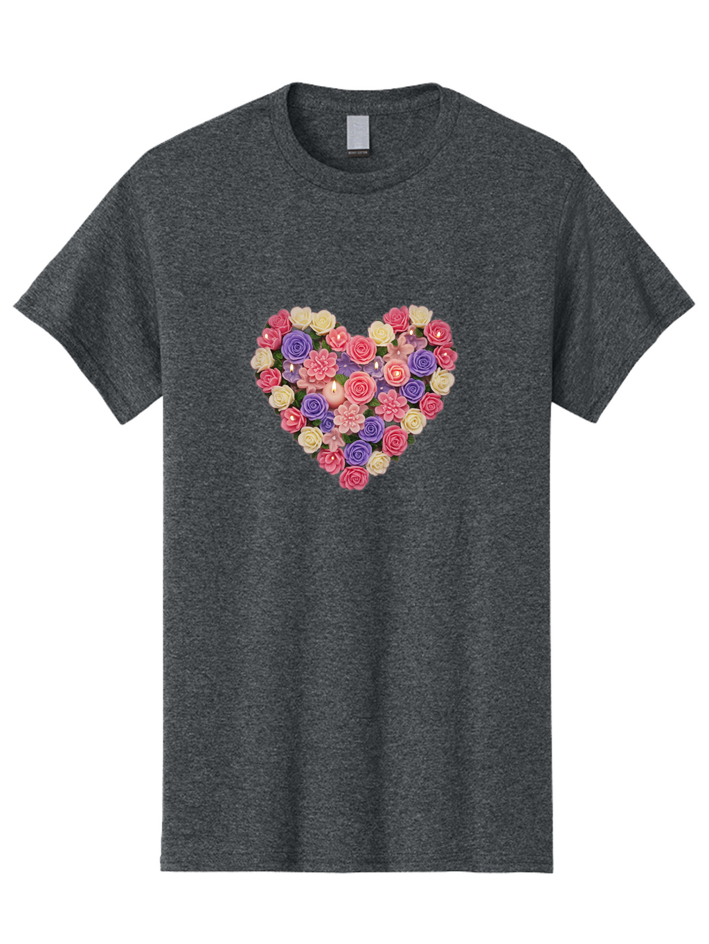 Heart-Shaped-Flowers Men'S Graphic Tee, 100% Cotton, Comfortable Casual Summer Wear, Machine Washable, Vintage Camera, Old Camera, Antique Camera, Black Camera, Classic Photography, Photography Equipment, Nostalgic Device, Film Camera, Bao529