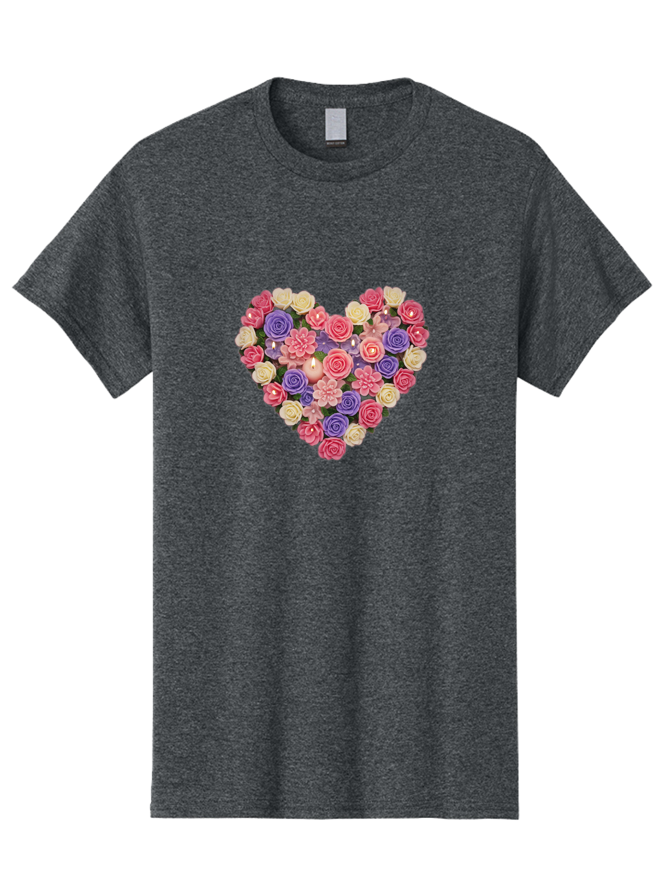 Heart-Shaped-Flowers Men'S Graphic Tee, 100% Cotton, Comfortable Casual Summer Wear, Machine Washable, Vintage Camera, Old Camera, Antique Camera, Black Camera, Classic Photography, Photography Equipment, Nostalgic Device, Film Camera, Bao529