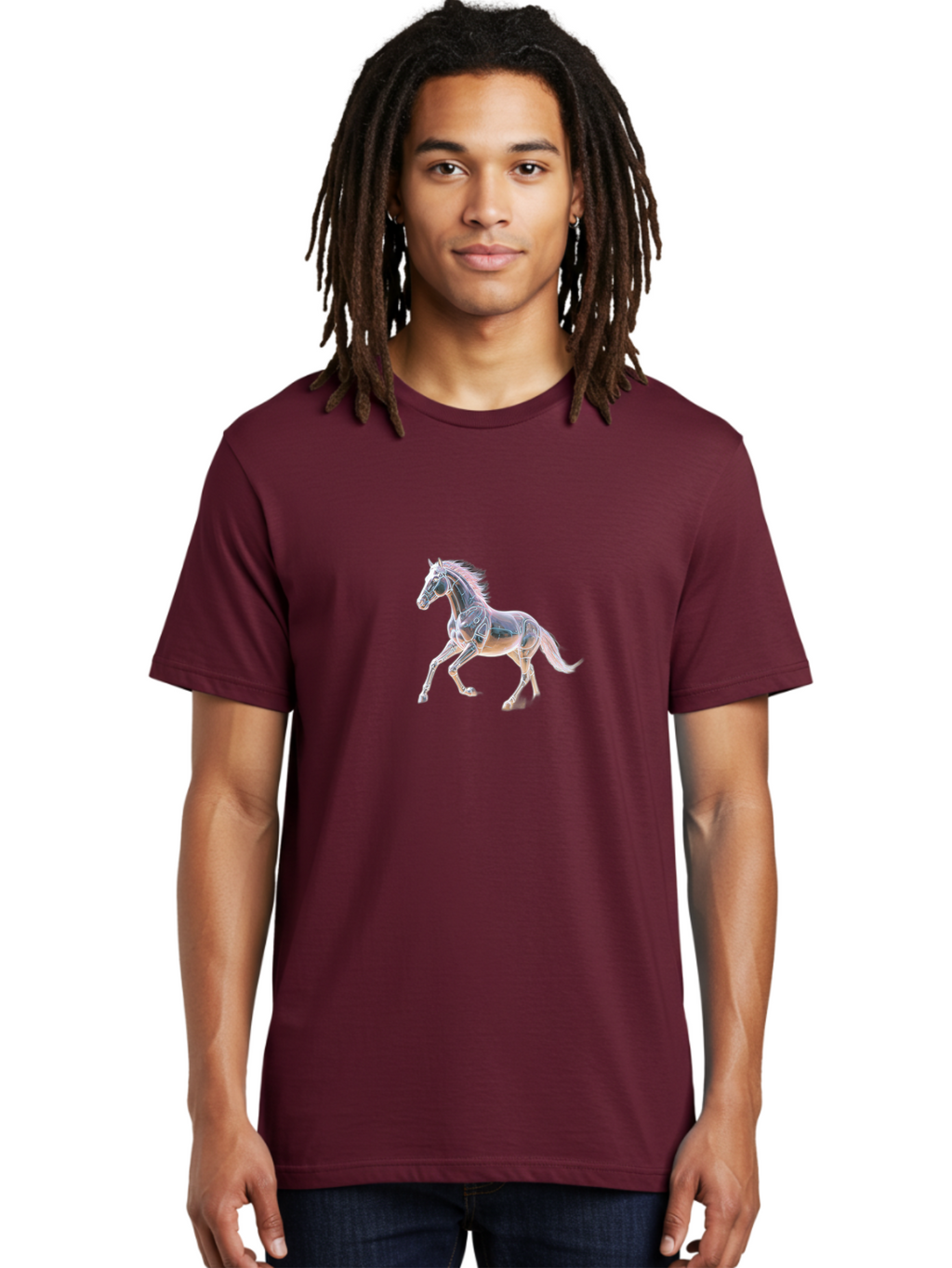 Horse-Xray Men'S Graphic Tee, 100% Cotton, Comfortable Casual Summer Wear, Machine Washable, Vintage Camera, Old Camera, Antique Camera, Black Camera, Classic Photography, Photography Equipment, Nostalgic Device, Film Camera, Camera Art Bao534