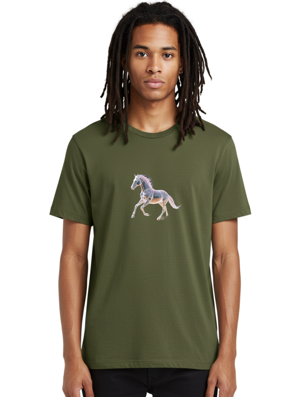 Horse-Xray Men'S Graphic Tee, 100% Cotton, Comfortable Casual Summer Wear, Machine Washable, Vintage Camera, Old Camera, Antique Camera, Black Camera, Classic Photography, Photography Equipment, Nostalgic Device, Film Camera, Camera Art Bao534