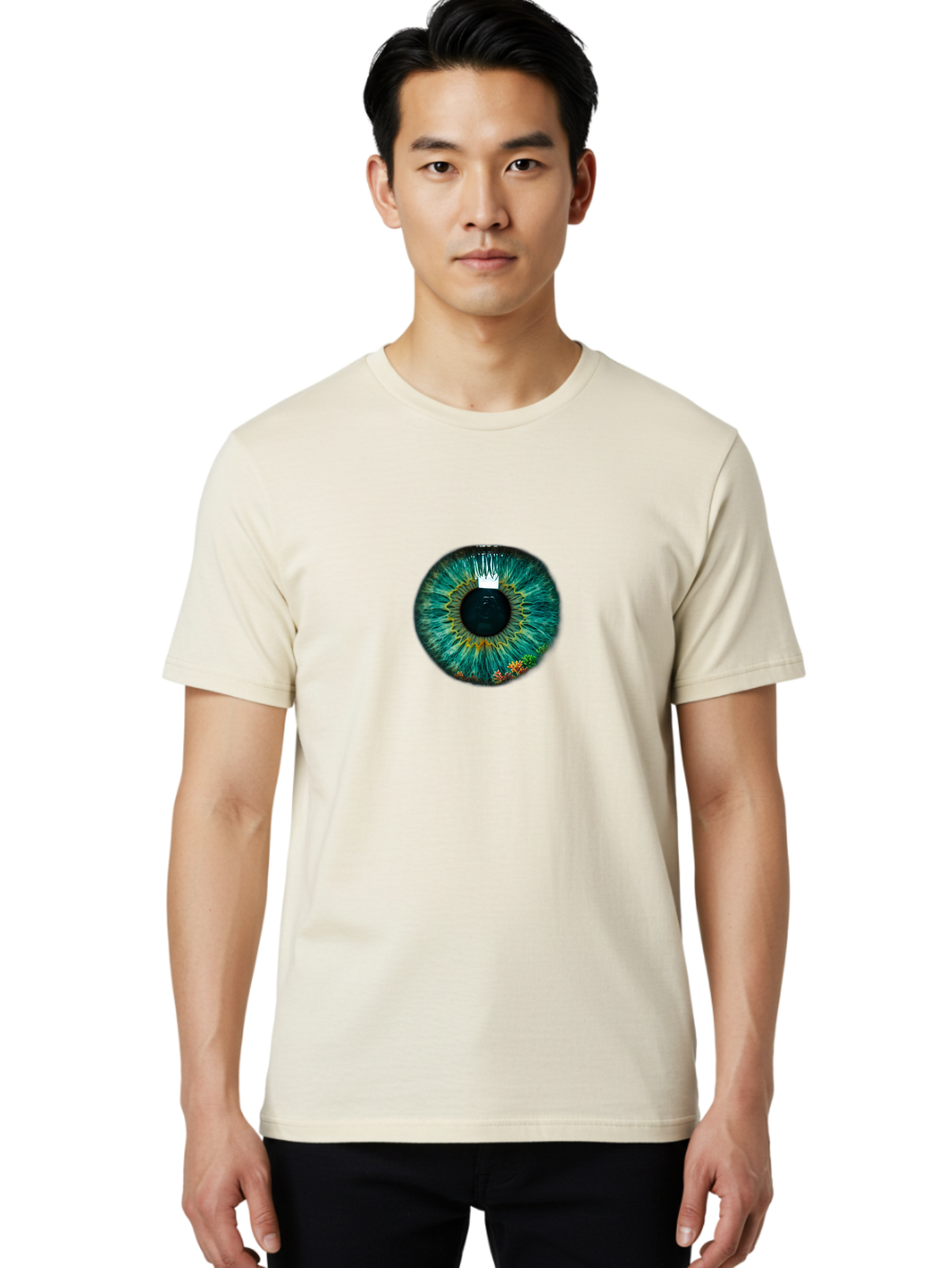 Human-Eye-Iris Men'S Graphic Tee, 100% Cotton, Comfortable Casual Summer Wear, Machine Washable, Vintage Camera, Old Camera, Antique Camera, Black Camera, Classic Photography, Photography Equipment, Nostalgic Device, Film Camera, Camera Art Bao536