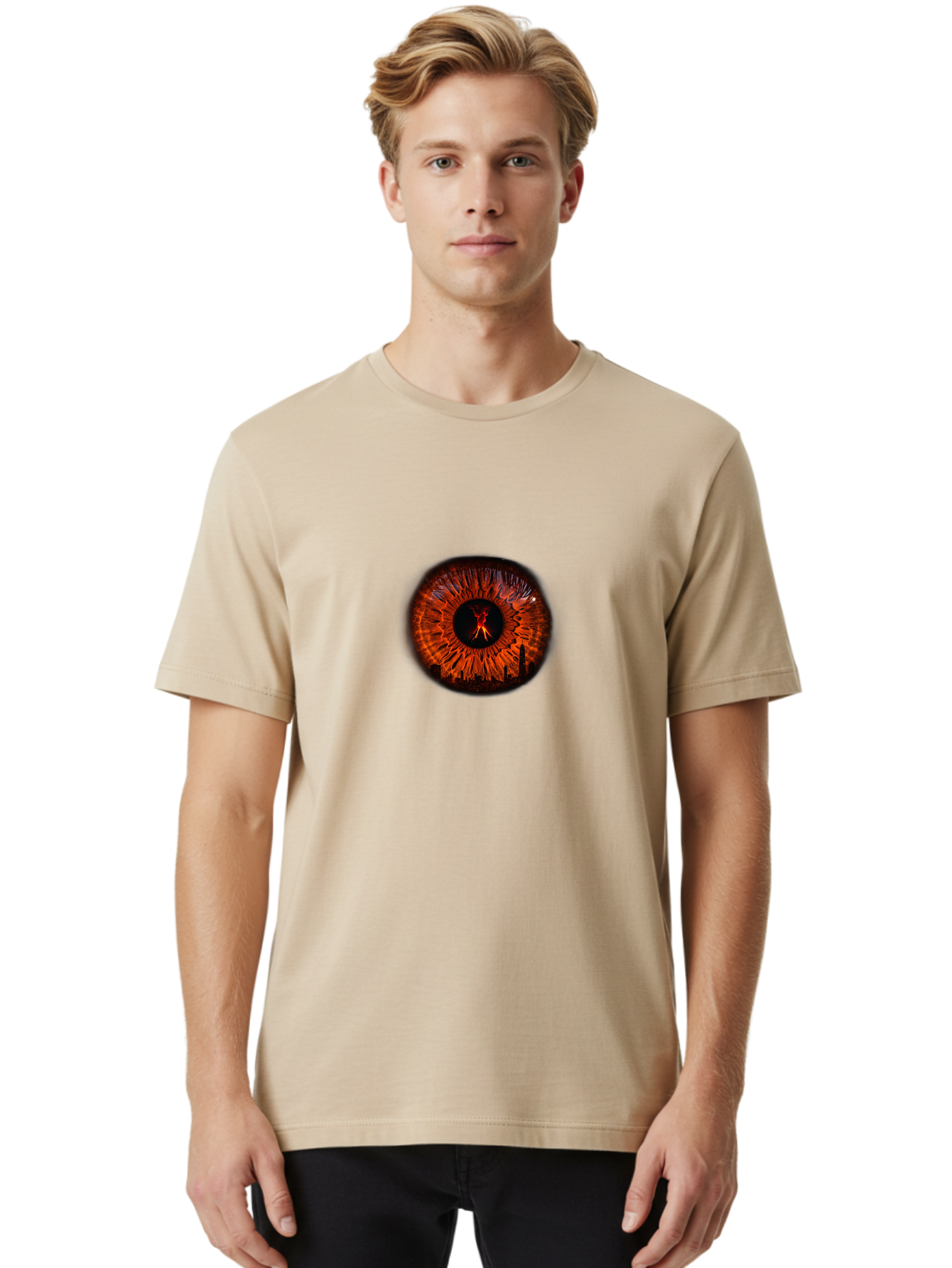 Human-Eye Men'S Graphic Tee, 100% Cotton, Comfortable Casual Summer Wear, Machine Washable, Vintage Camera, Old Camera, Antique Camera, Black Camera, Classic Photography, Photography Equipment, Nostalgic Device, Film Camera, Camera Art Bao537