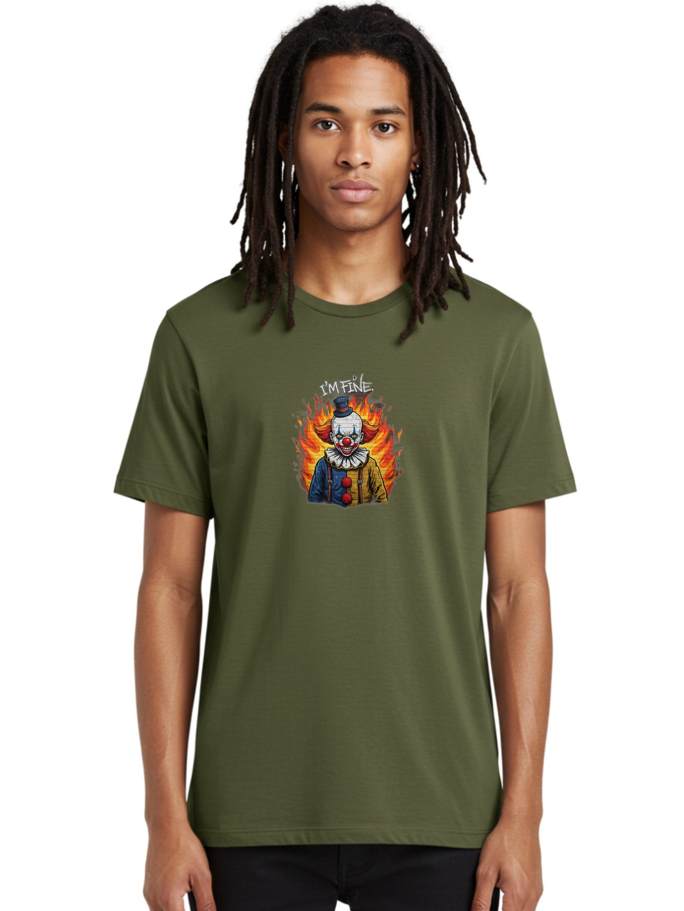 I-M-Fine-Clown-1 Men'S Graphic Tee, 100% Cotton, Comfortable Casual Summer Wear, Machine Washable, Vintage Camera, Old Camera, Antique Camera, Black Camera, Classic Photography, Photography Equipment, Nostalgic Device, Film Camera, Camera Art Bao539
