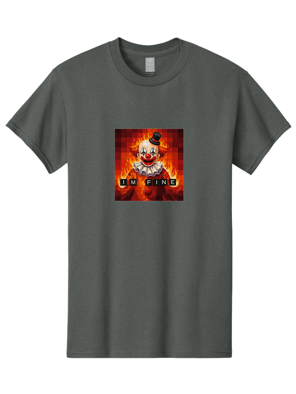 I-M-Fine-Clown-2 Men'S Graphic Tee, 100% Cotton, Comfortable Casual Summer Wear, Machine Washable, Vintage Camera, Old Camera, Antique Camera, Black Camera, Classic Photography, Photography Equipment, Nostalgic Device, Film Camera, Camera Art Bao540
