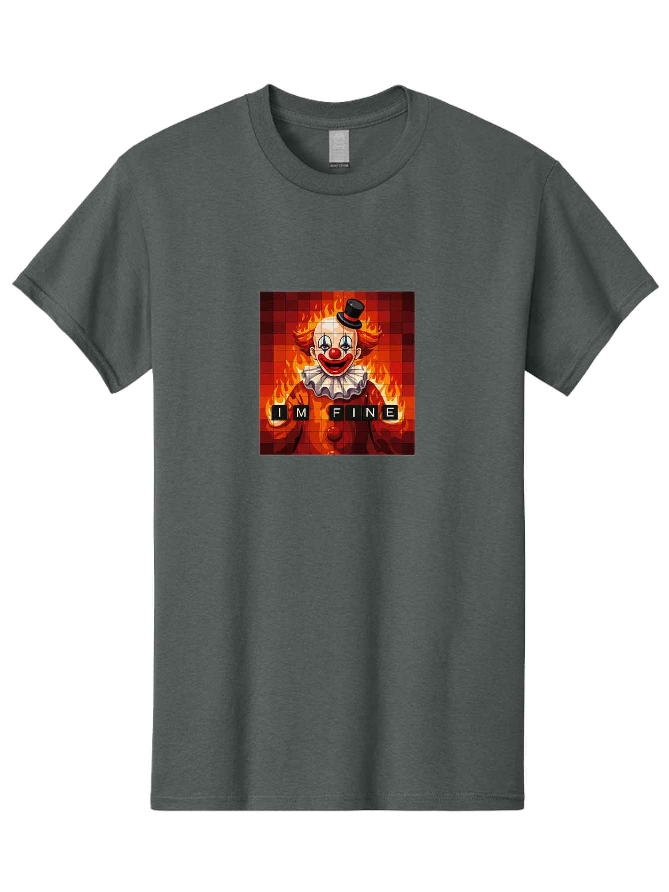 I-M-Fine-Clown-2 Men'S Graphic Tee, 100% Cotton, Comfortable Casual Summer Wear, Machine Washable, Vintage Camera, Old Camera, Antique Camera, Black Camera, Classic Photography, Photography Equipment, Nostalgic Device, Film Camera, Camera Art Bao540