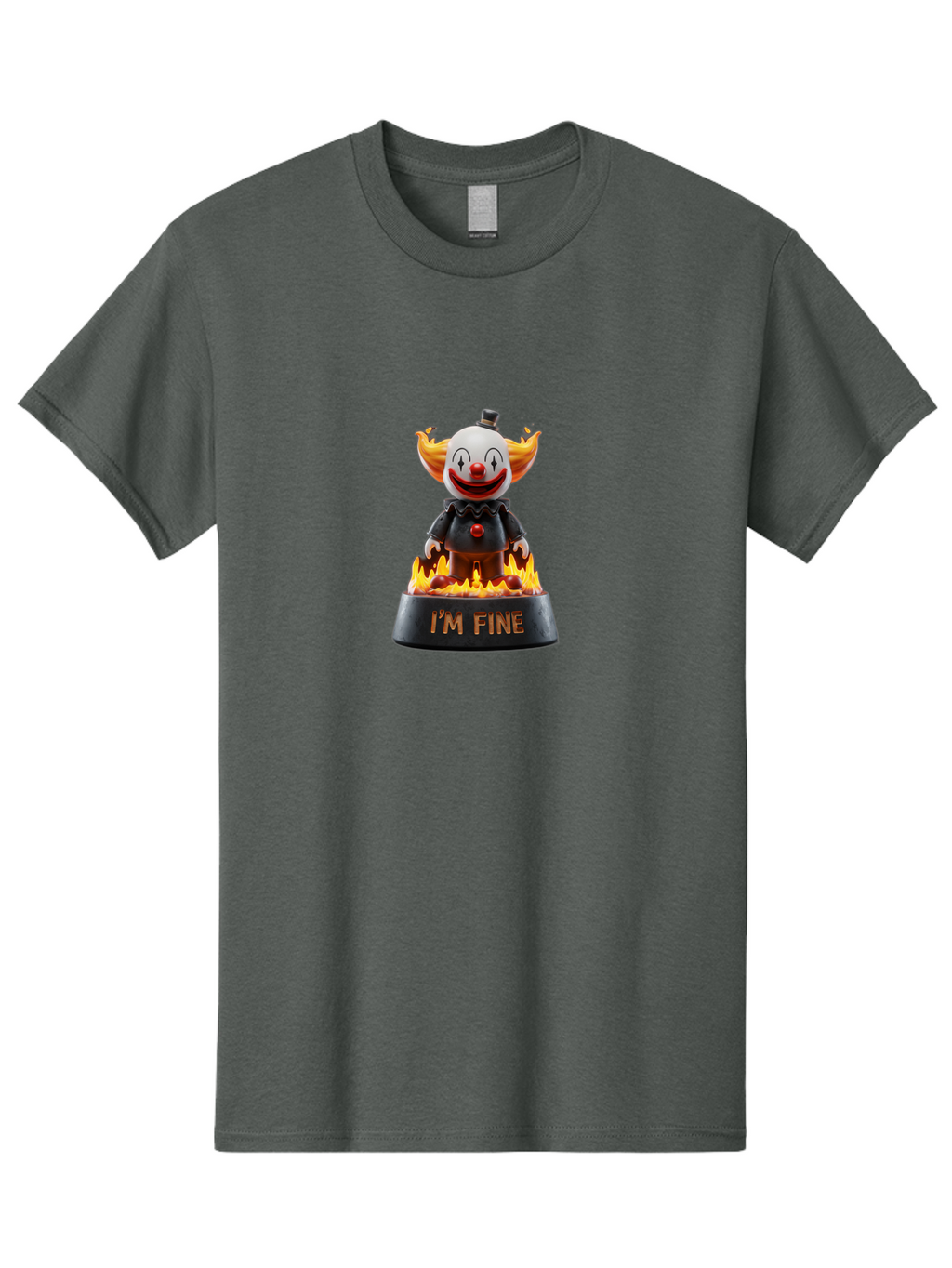 I-M-Fine-Clown-3 Men'S Graphic Tee, 100% Cotton, Comfortable Casual Summer Wear, Machine Washable, Vintage Camera, Old Camera, Antique Camera, Black Camera, Classic Photography, Photography Equipment, Nostalgic Device, Film Camera, Camera Art Bao541
